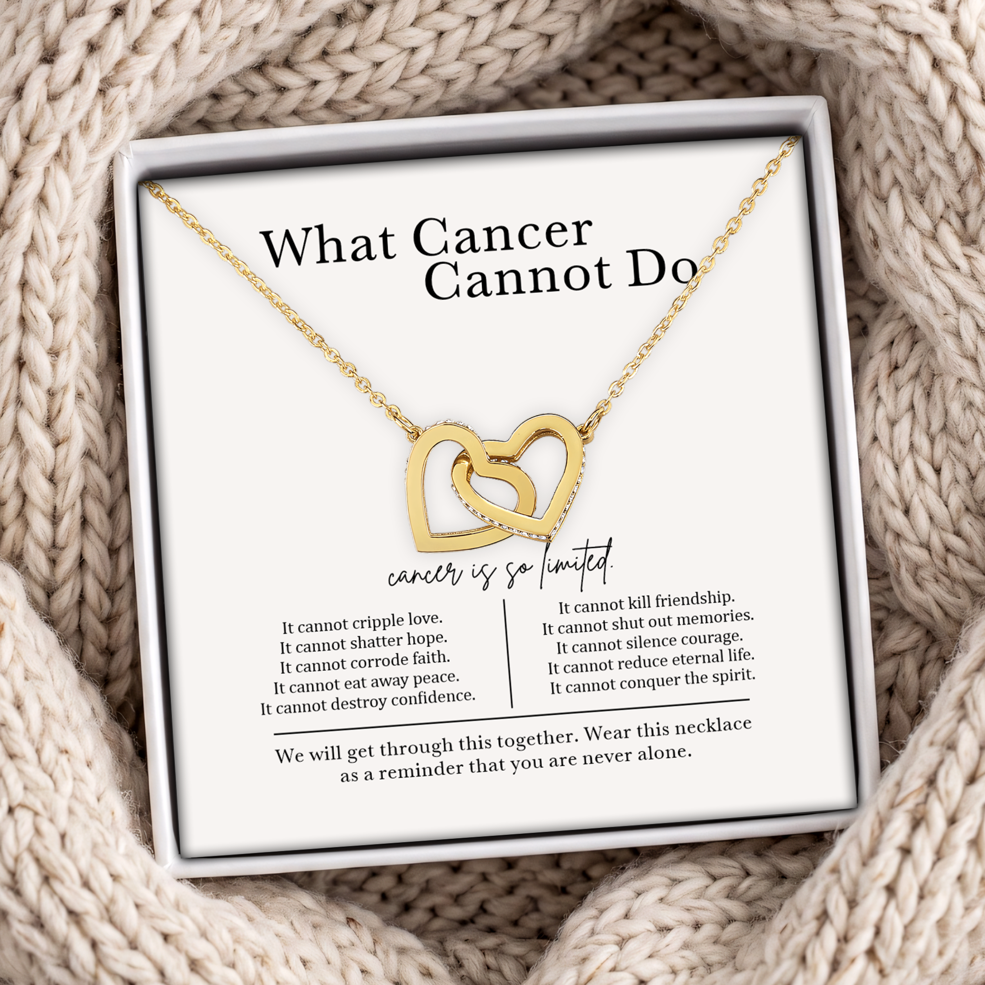 What Cancer Cannot Do Necklace