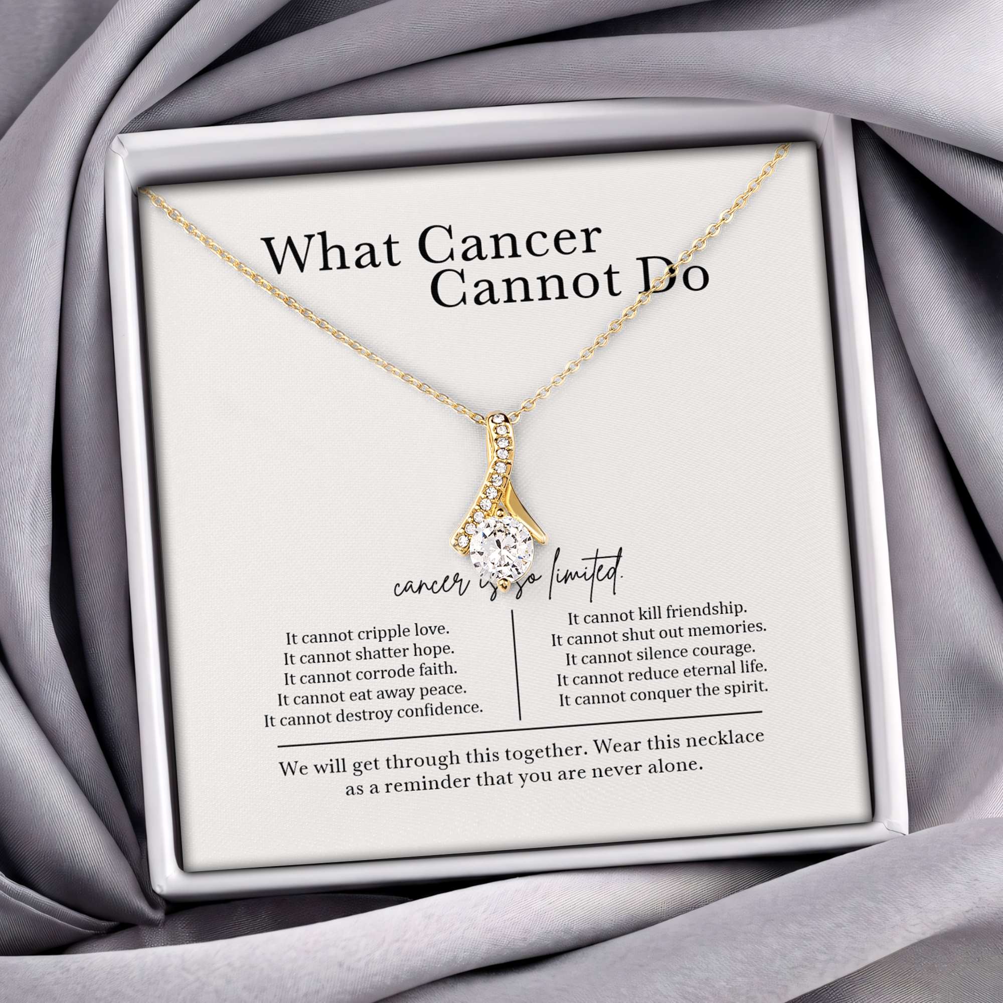 What Cancer Cannot Do Jewelry