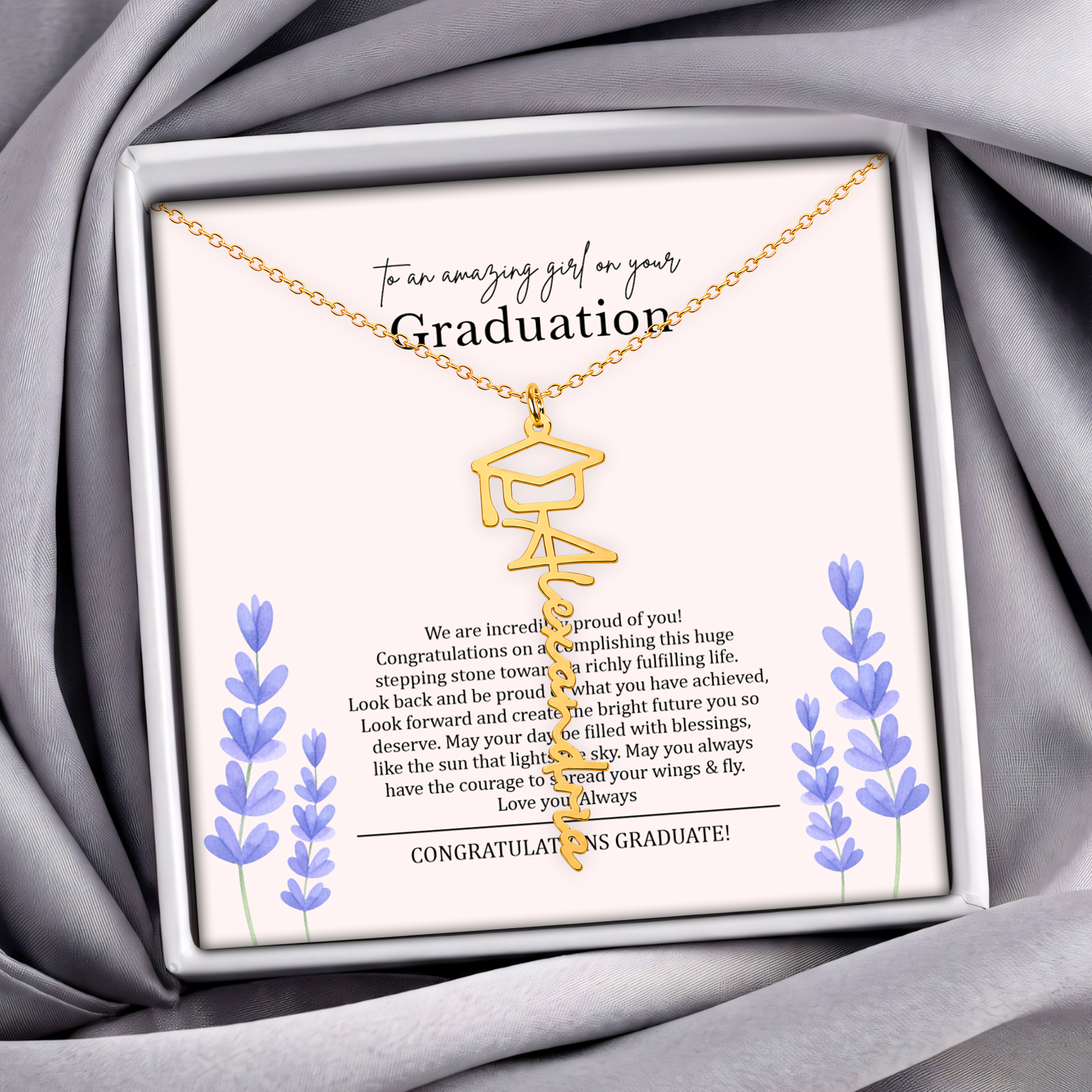 Personalized To An Amazing Girl On Your Graduation Jewelry