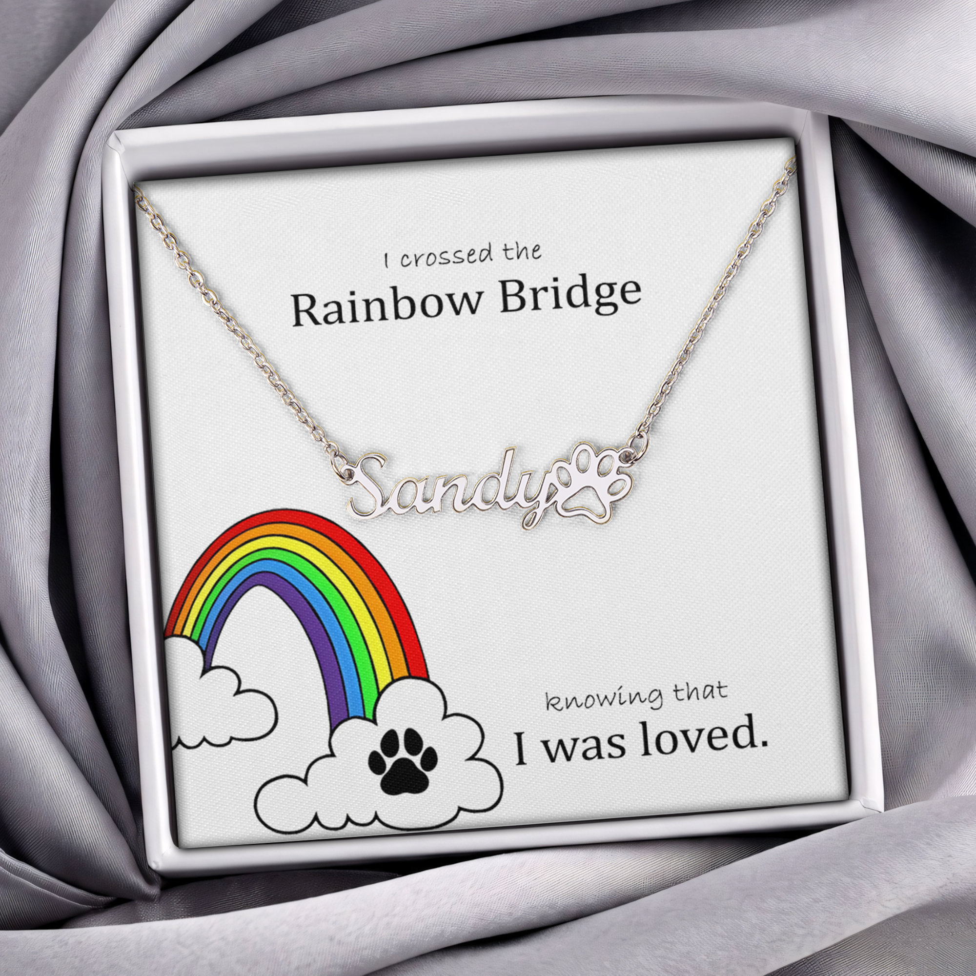 Rainbow Bridge Pet Memorial Jewelry