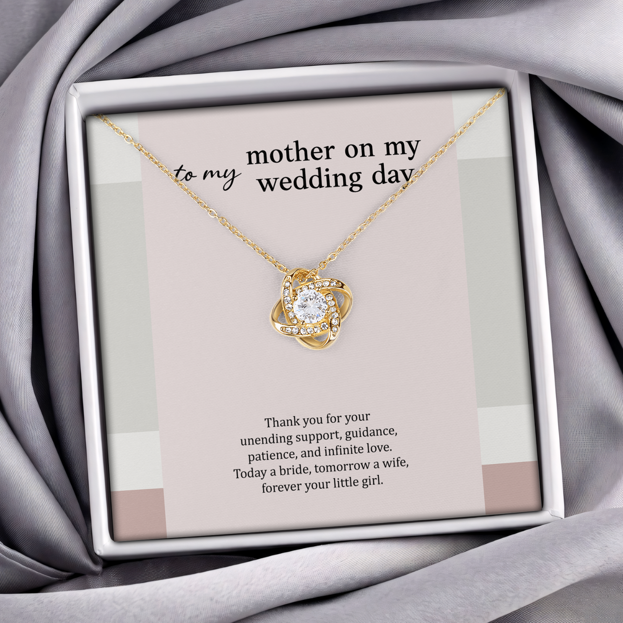 To My Mother On My Wedding Day Jewelry