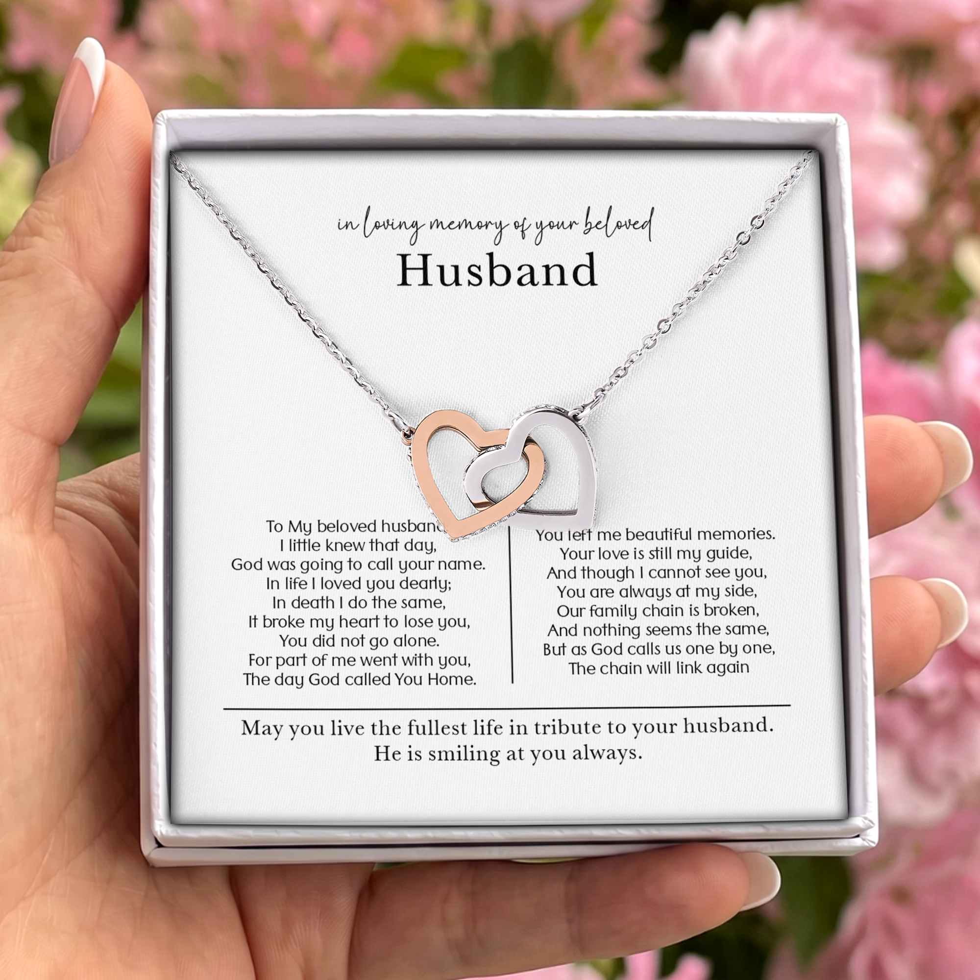 In Loving Memory Of Your Beloved Husband Jewelry