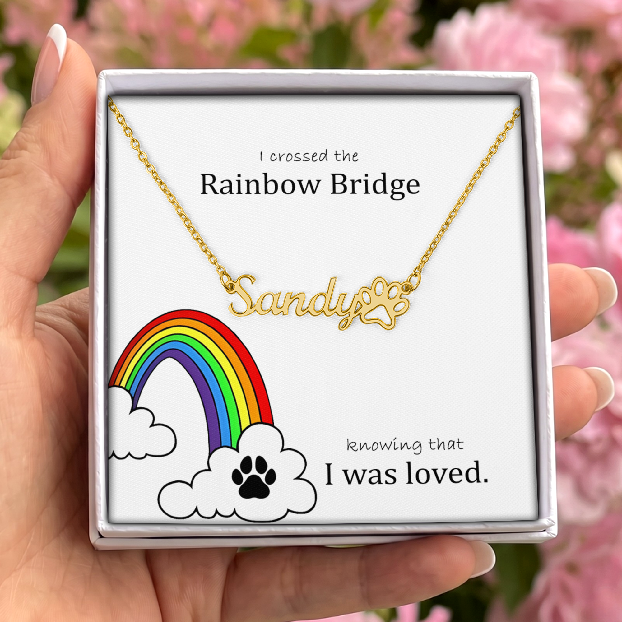 Rainbow Bridge Pet Memorial Jewelry