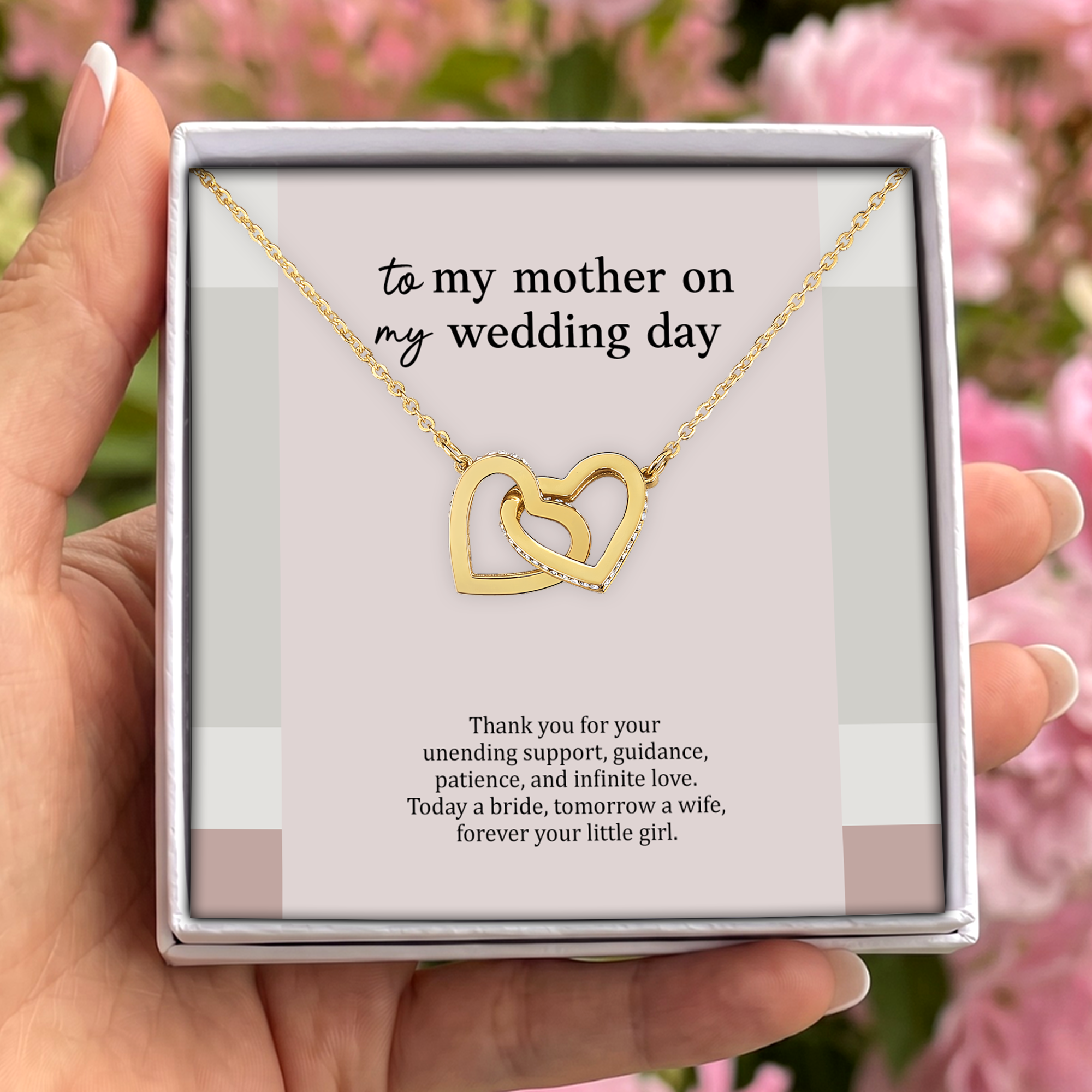 To My Mother On My Wedding Jewelry