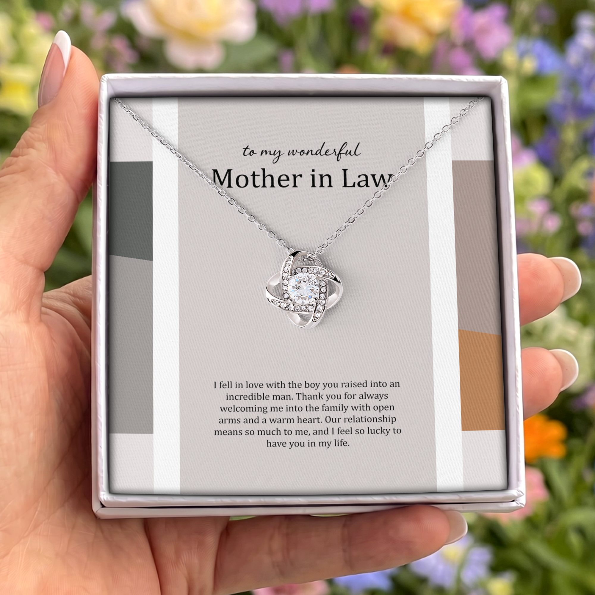 To My Wonderful Mother In Law Jewelry