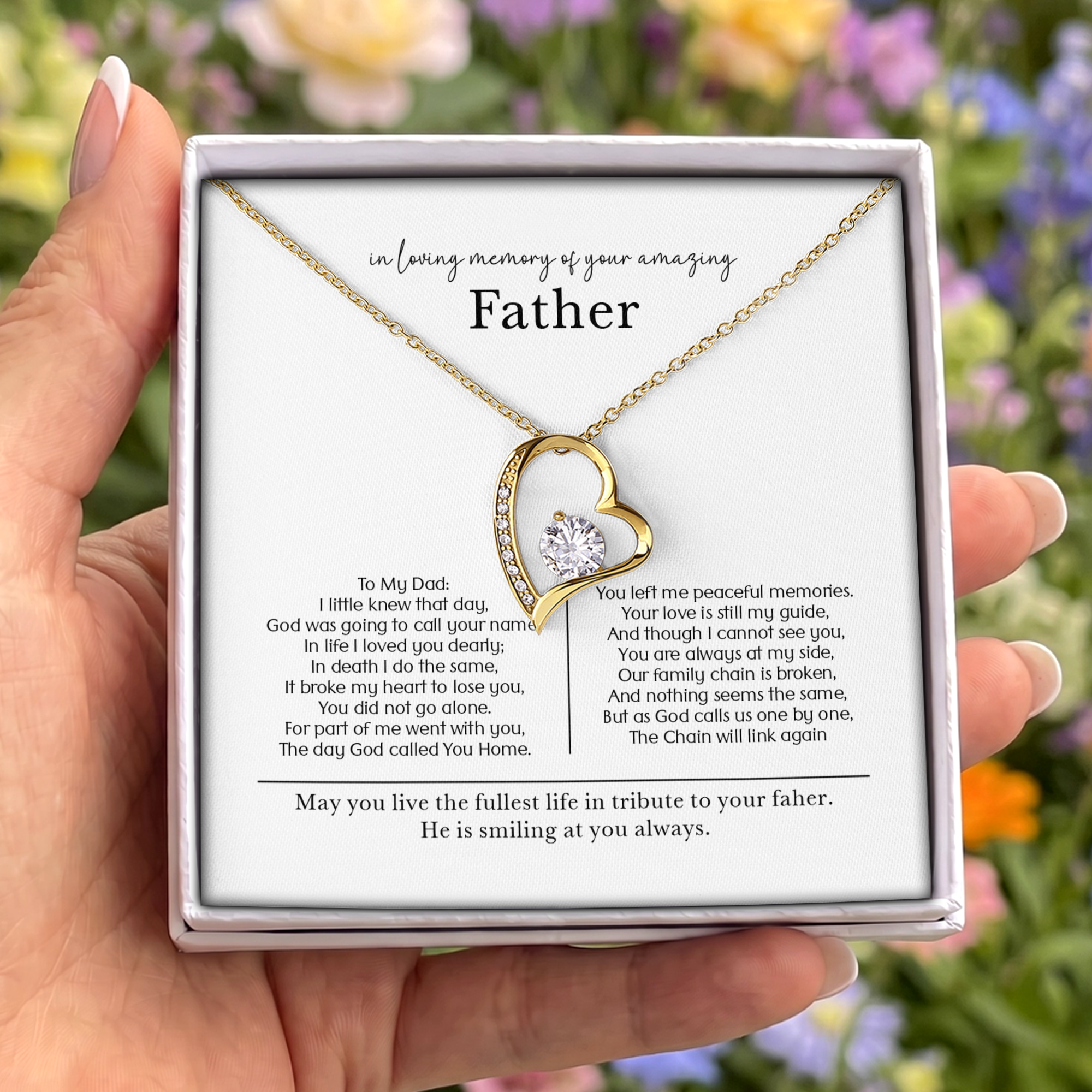 In Loving Memory Of Your Amazing Father Jewelry