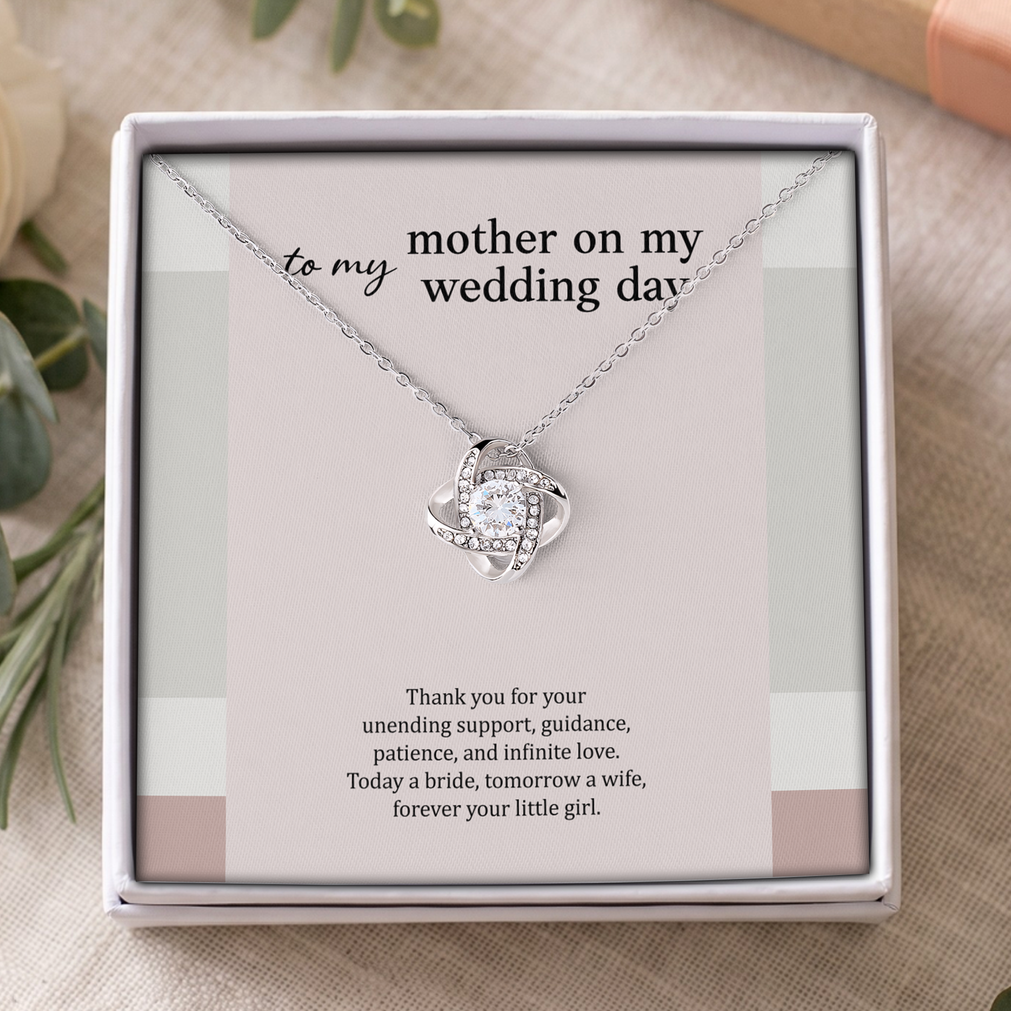 To My Mother On My Wedding Day Jewelry