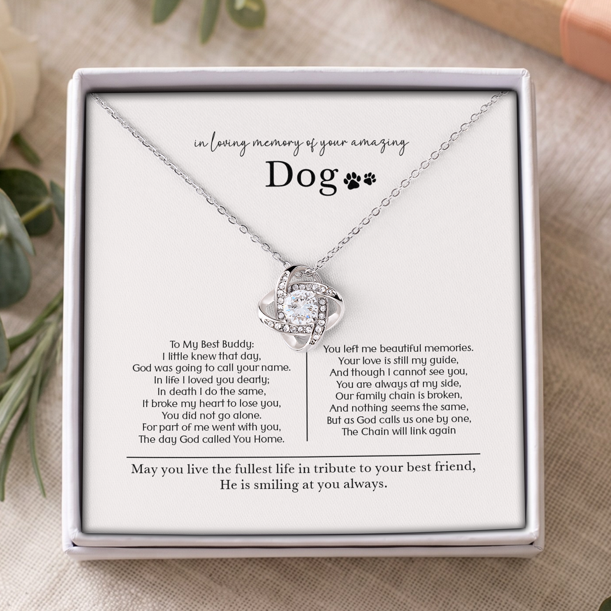 In Loving Memory Of My Amazing Dog Jewelry