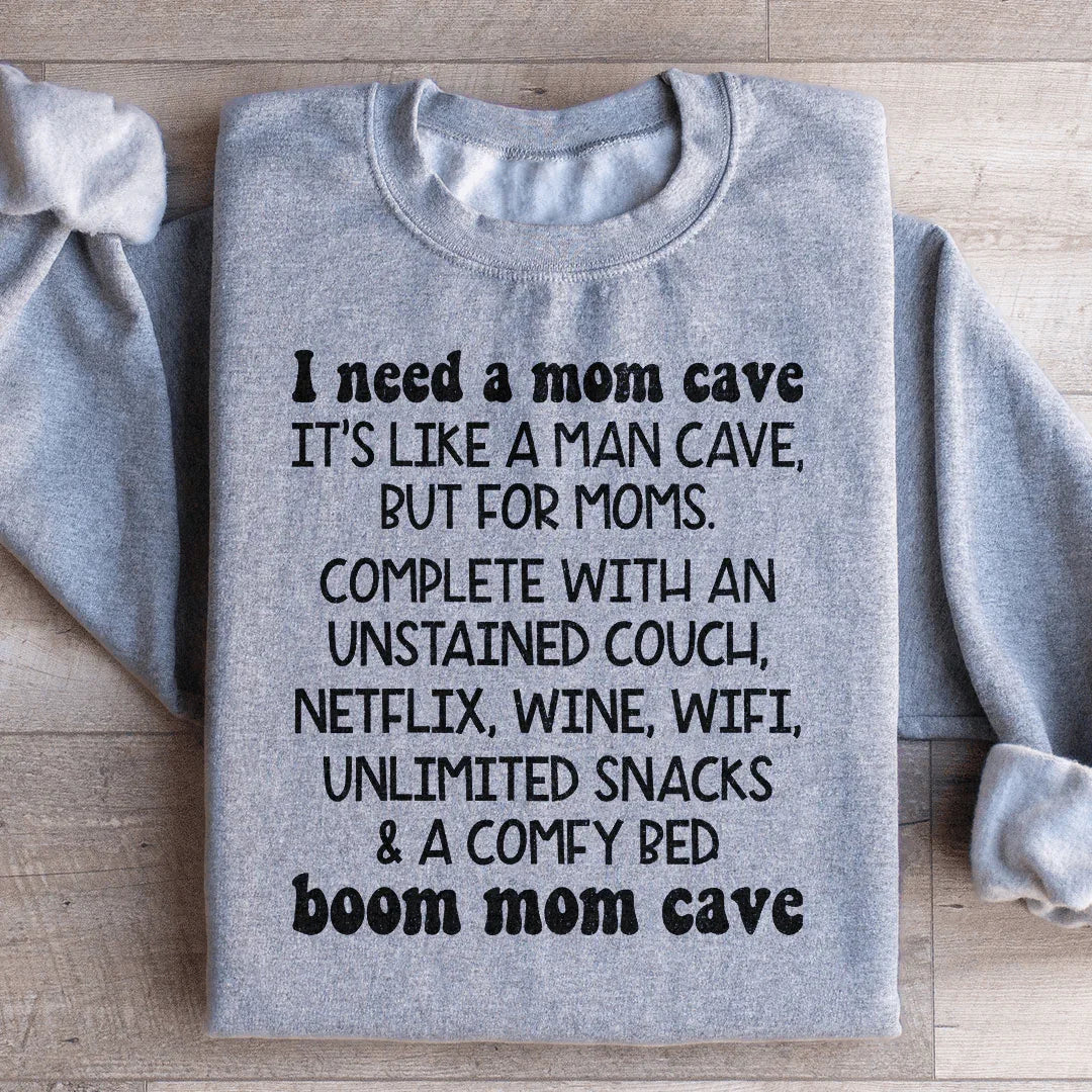 Mom Cave Sweatshirt Peachy Sunday T-Shirt