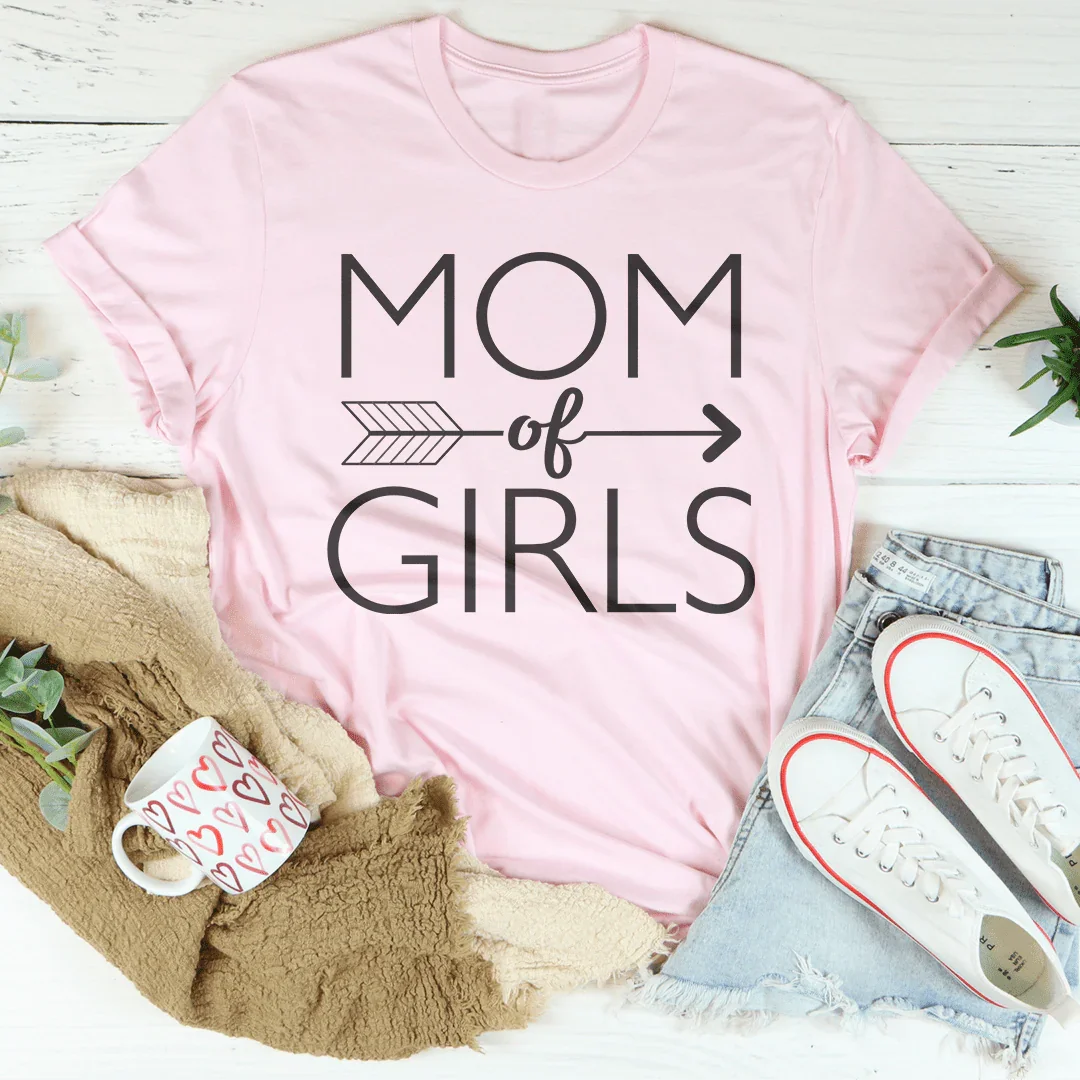 Mom Of Girls Tee Pink / S Peachy Sunday T-Shirt