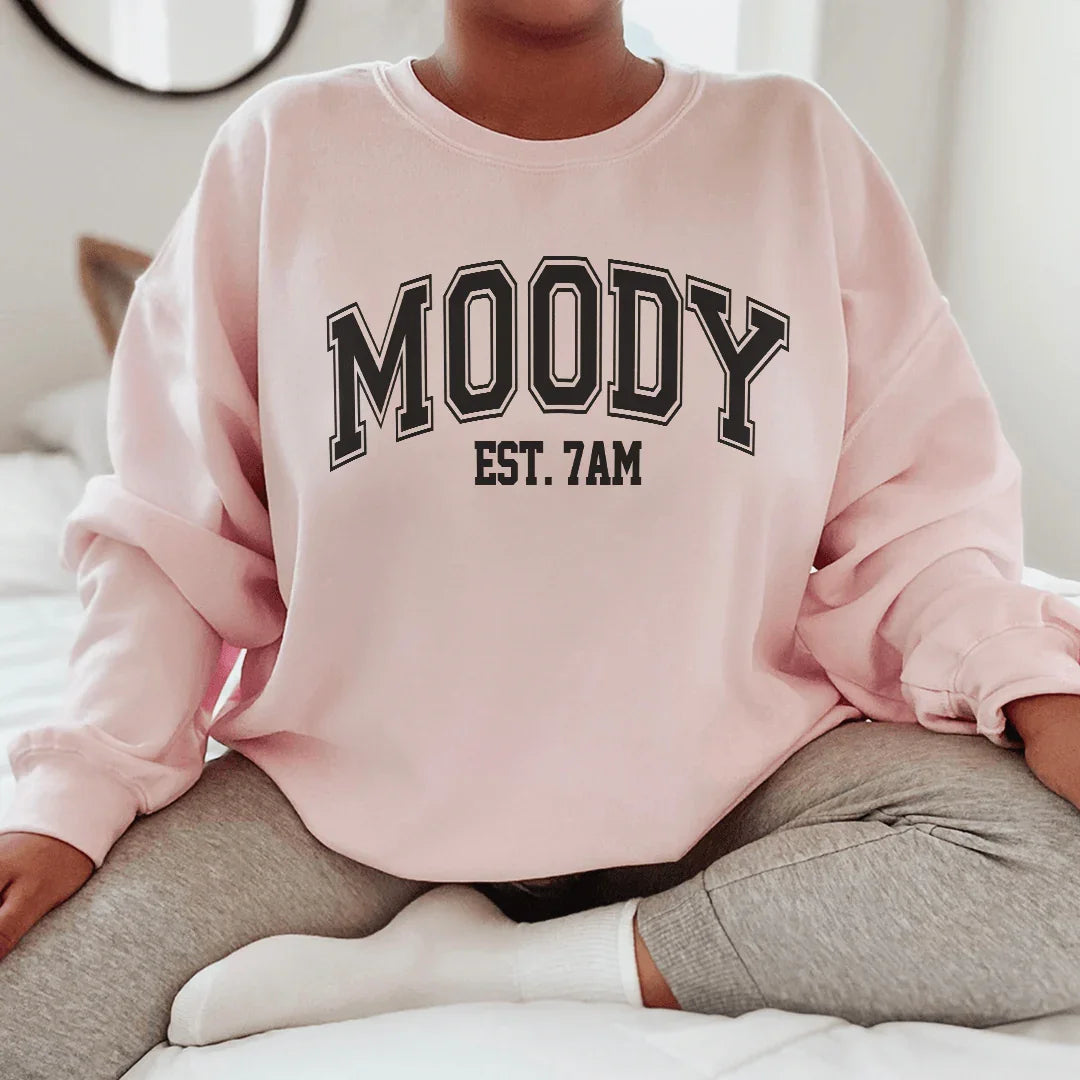 Moody Est. 7am Sweatshirt Light Pink / S Peachy Sunday T-Shirt