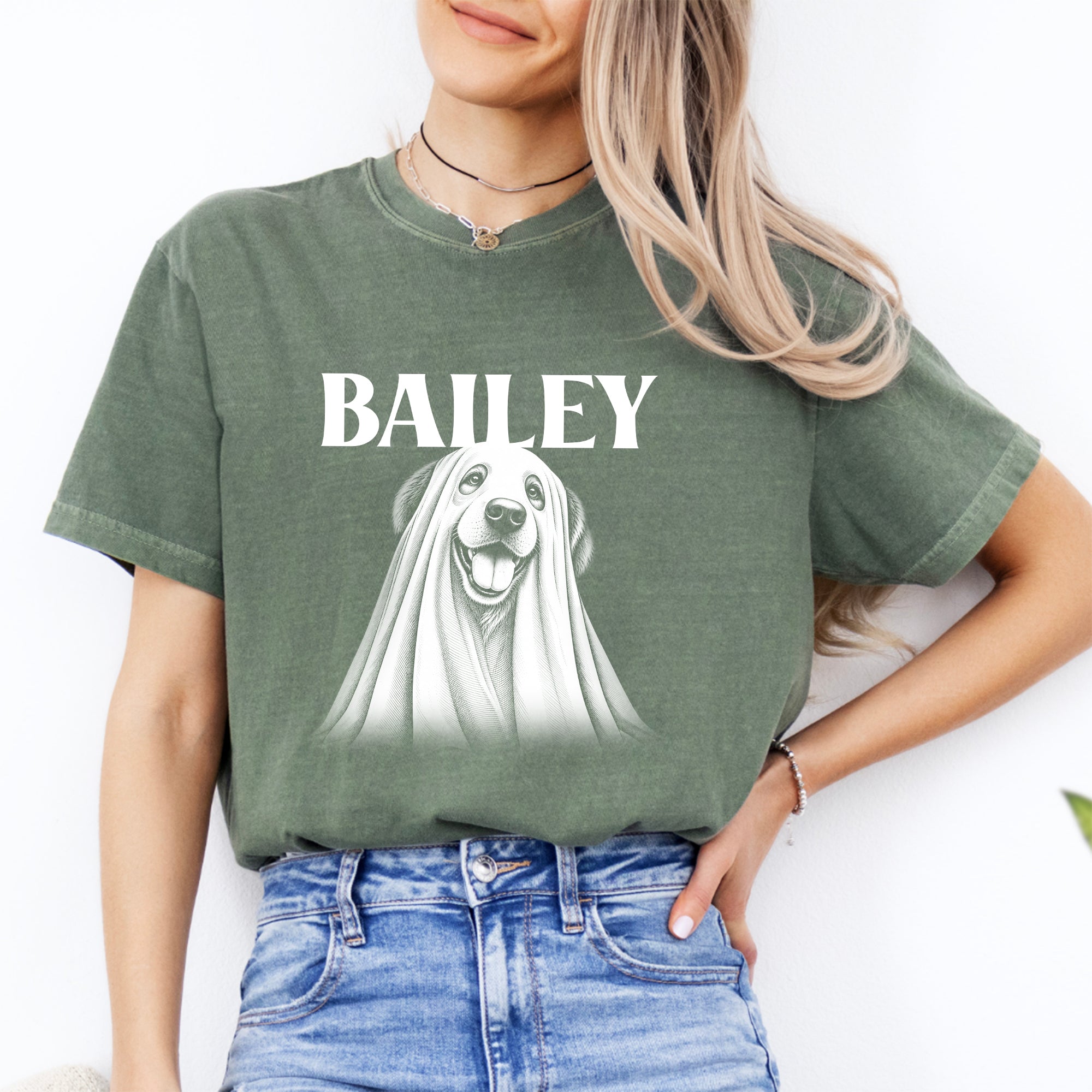 Personalisierbares Halloween-T-Shirt für Hunde