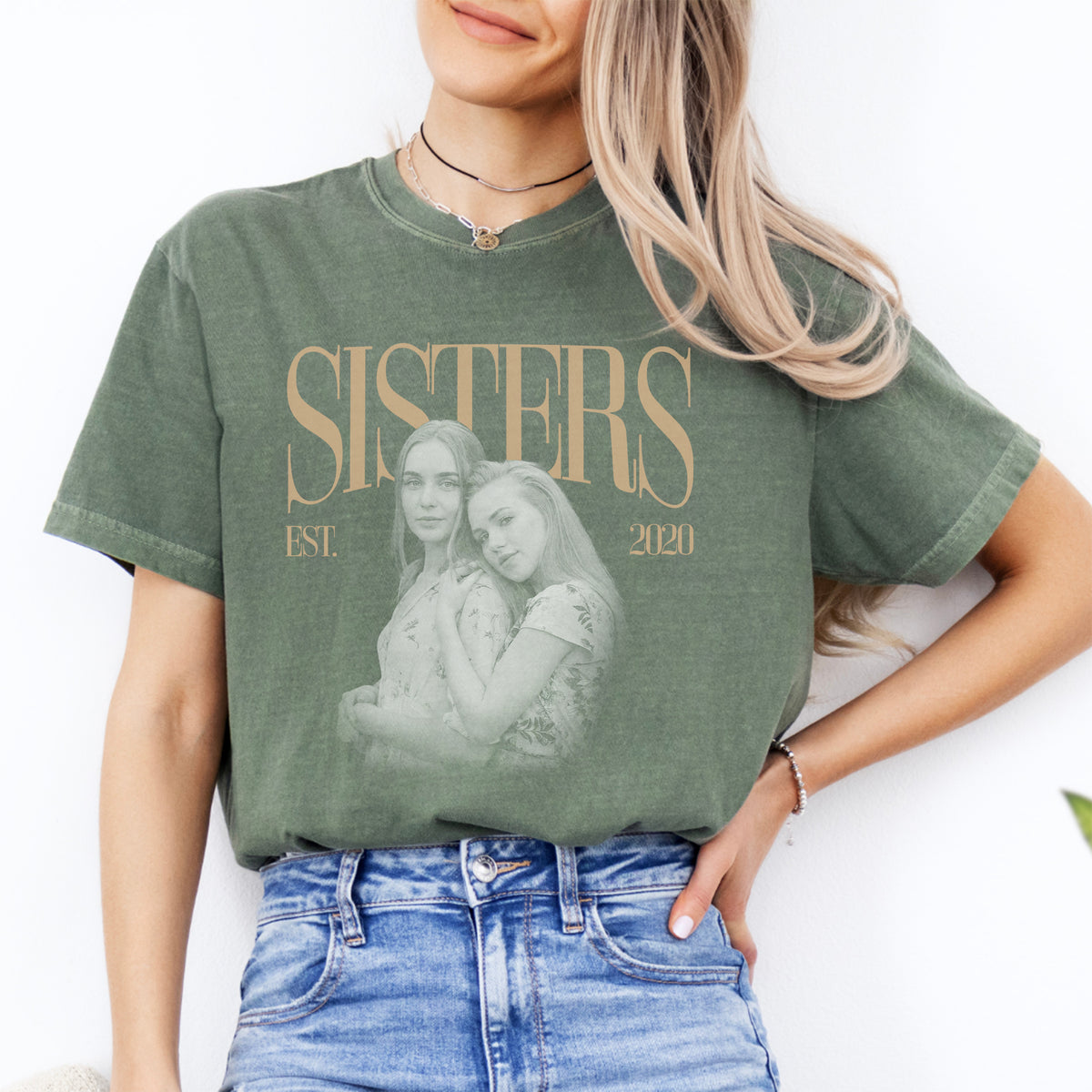 Personalized Sisters Photo Tee