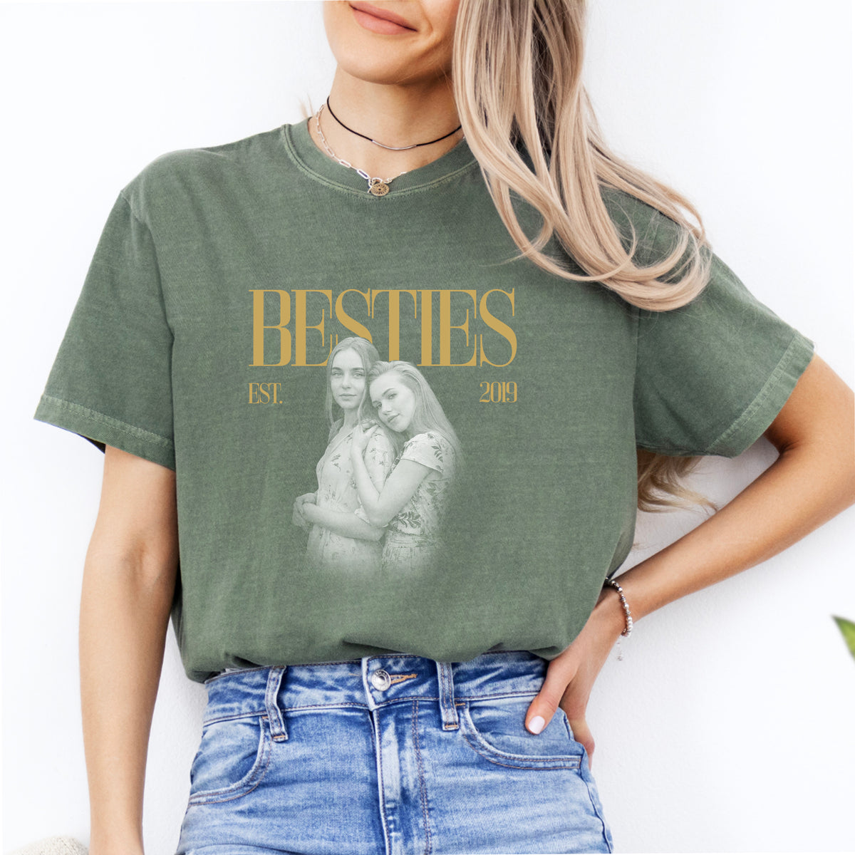 Personalised Bestie Photo Tee