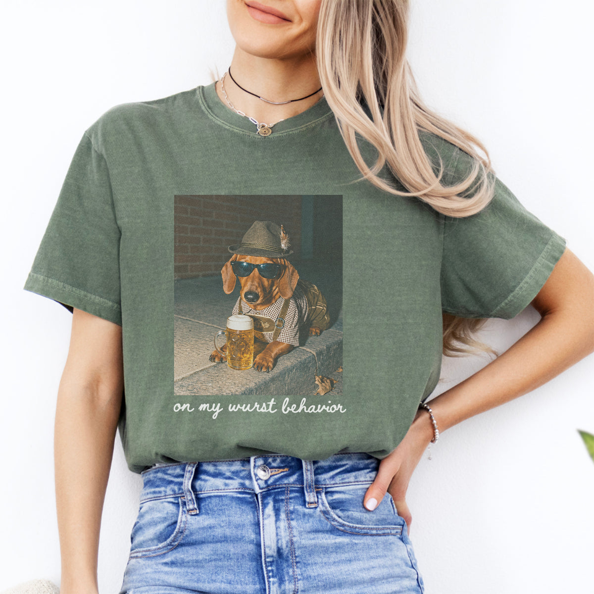 T-shirt personnalisé avec photo de chien pour l’Oktoberfest
