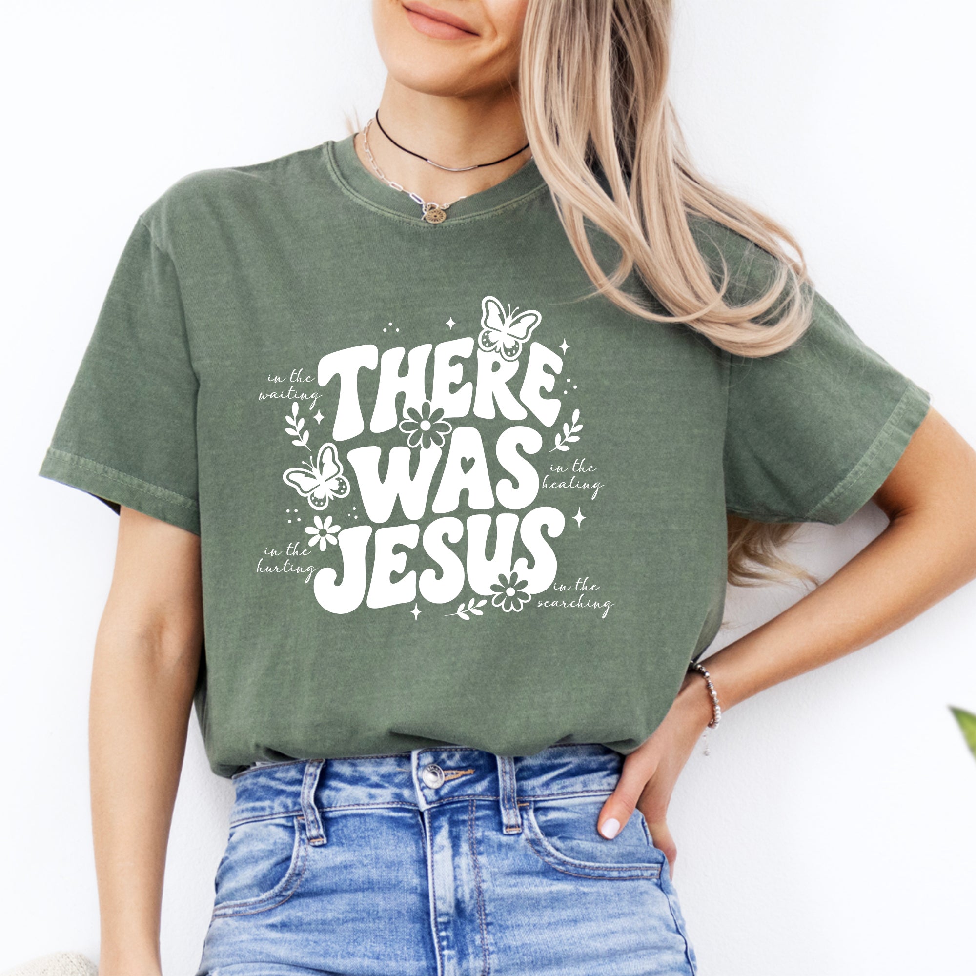 Retro-T-Shirt „There Was Jesus“