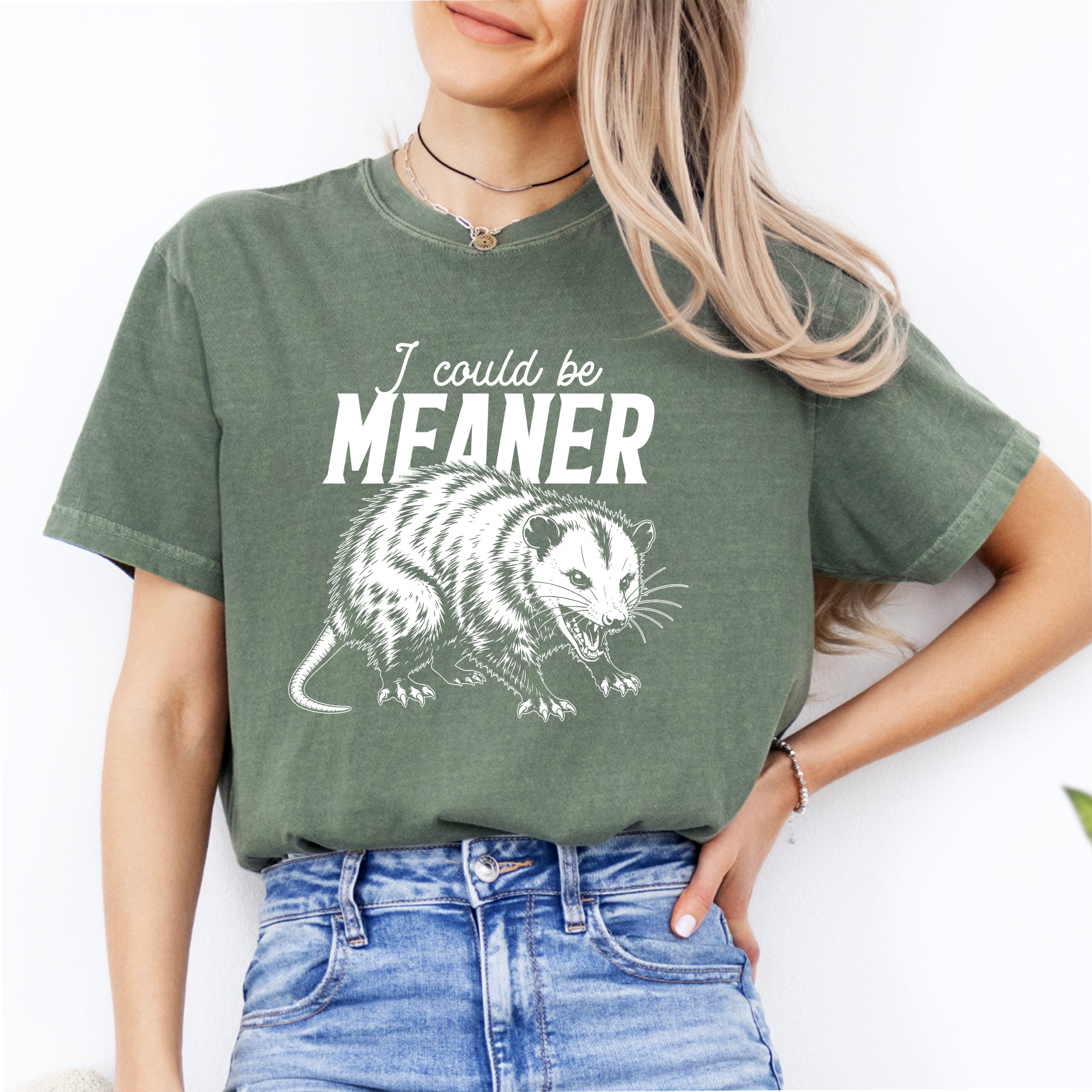 T-shirt amusant avec opossum « Je pourrais être plus méchant »