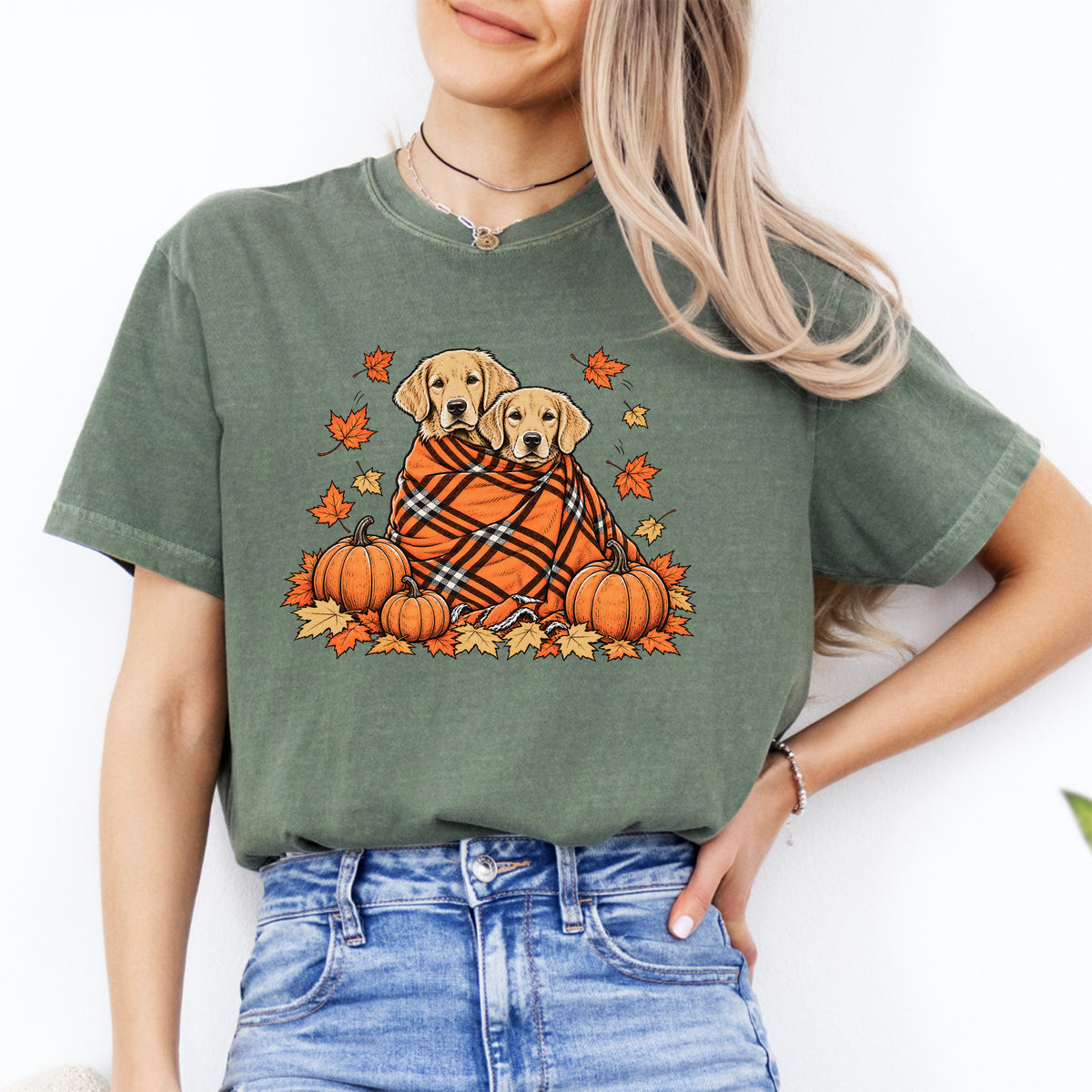 Golden Retriever Fall Tee