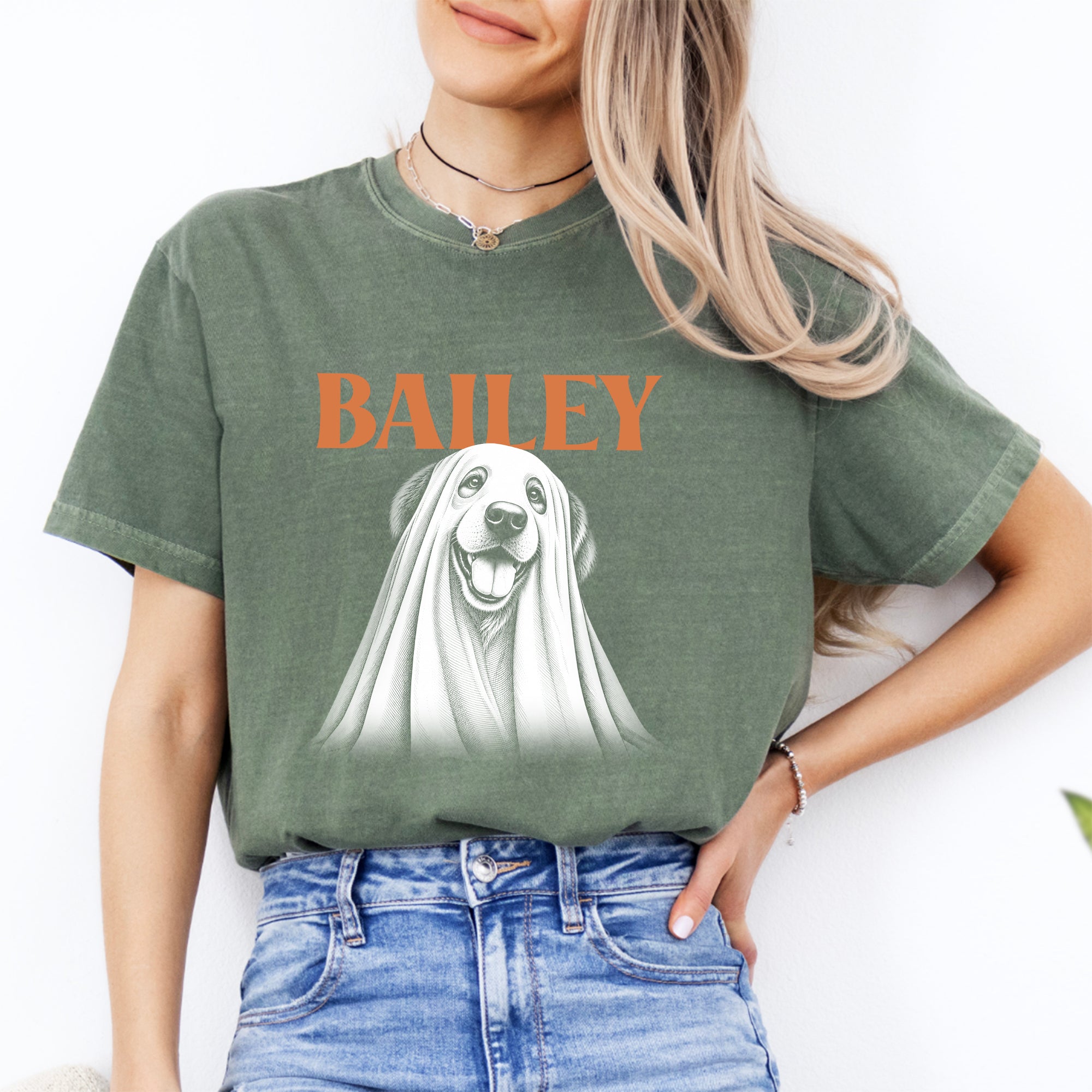 Personalisierbares Halloween-T-Shirt für Hunde