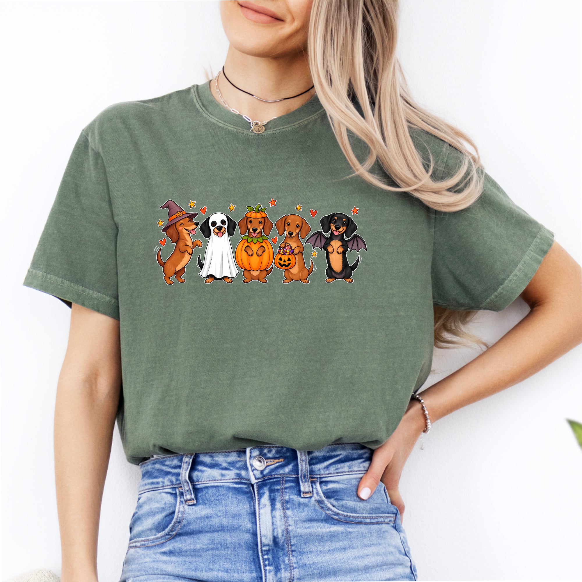 T-shirt teckel d’Halloween
