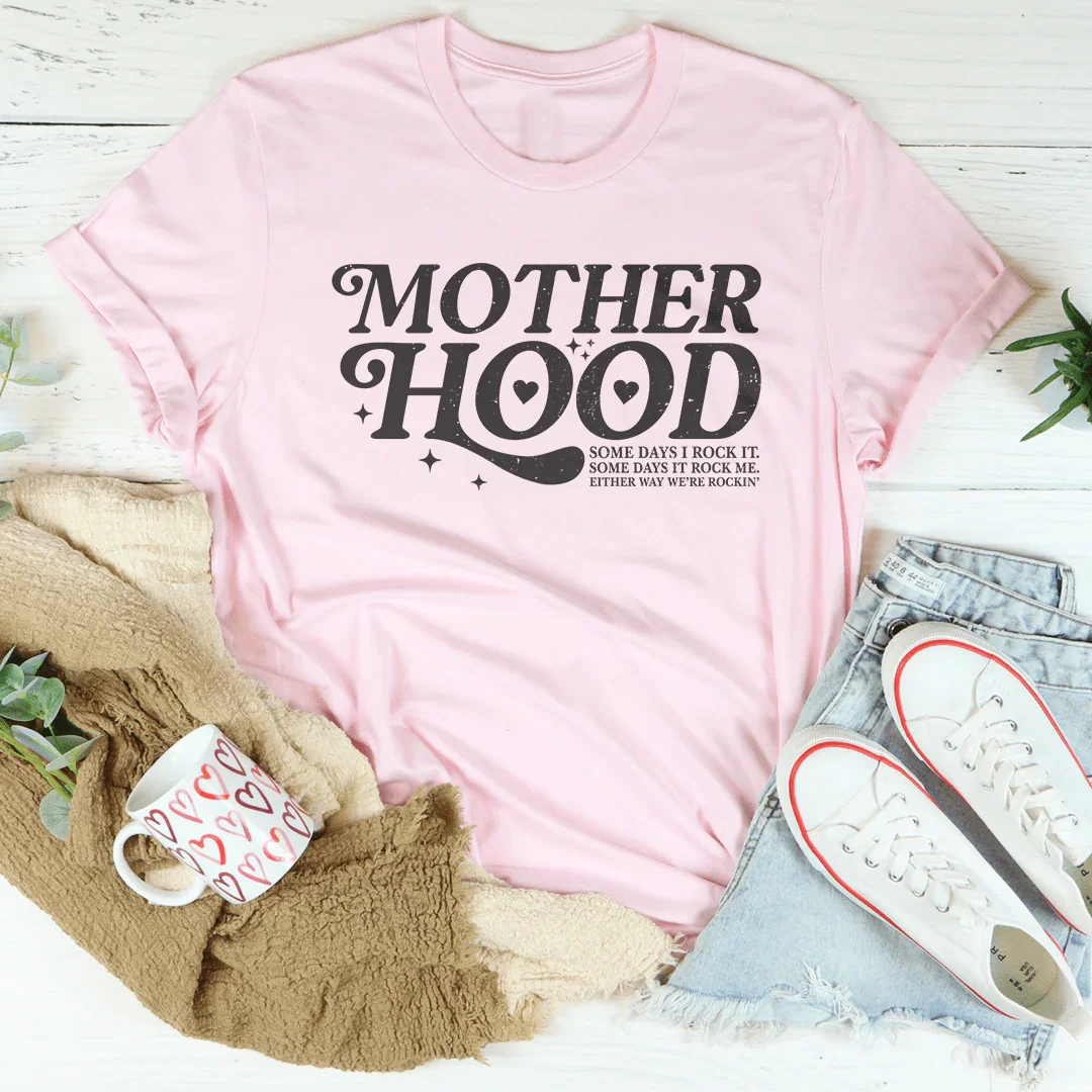 Mother Hood Some Days I Rock It Tee Pink / S Peachy Sunday T-Shirt