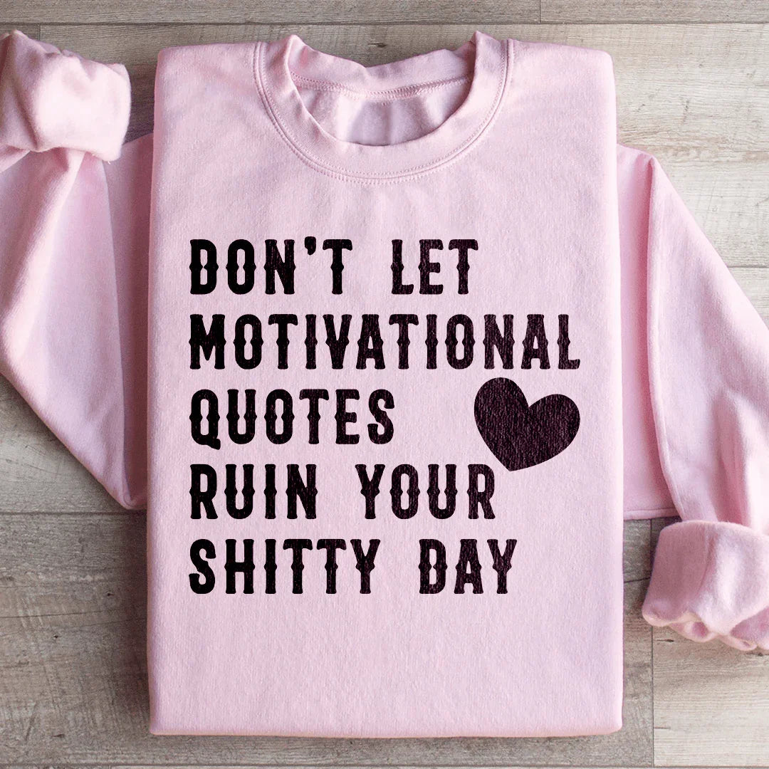 Motivational Quotes Sweatshirt Light Pink / S Peachy Sunday T-Shirt