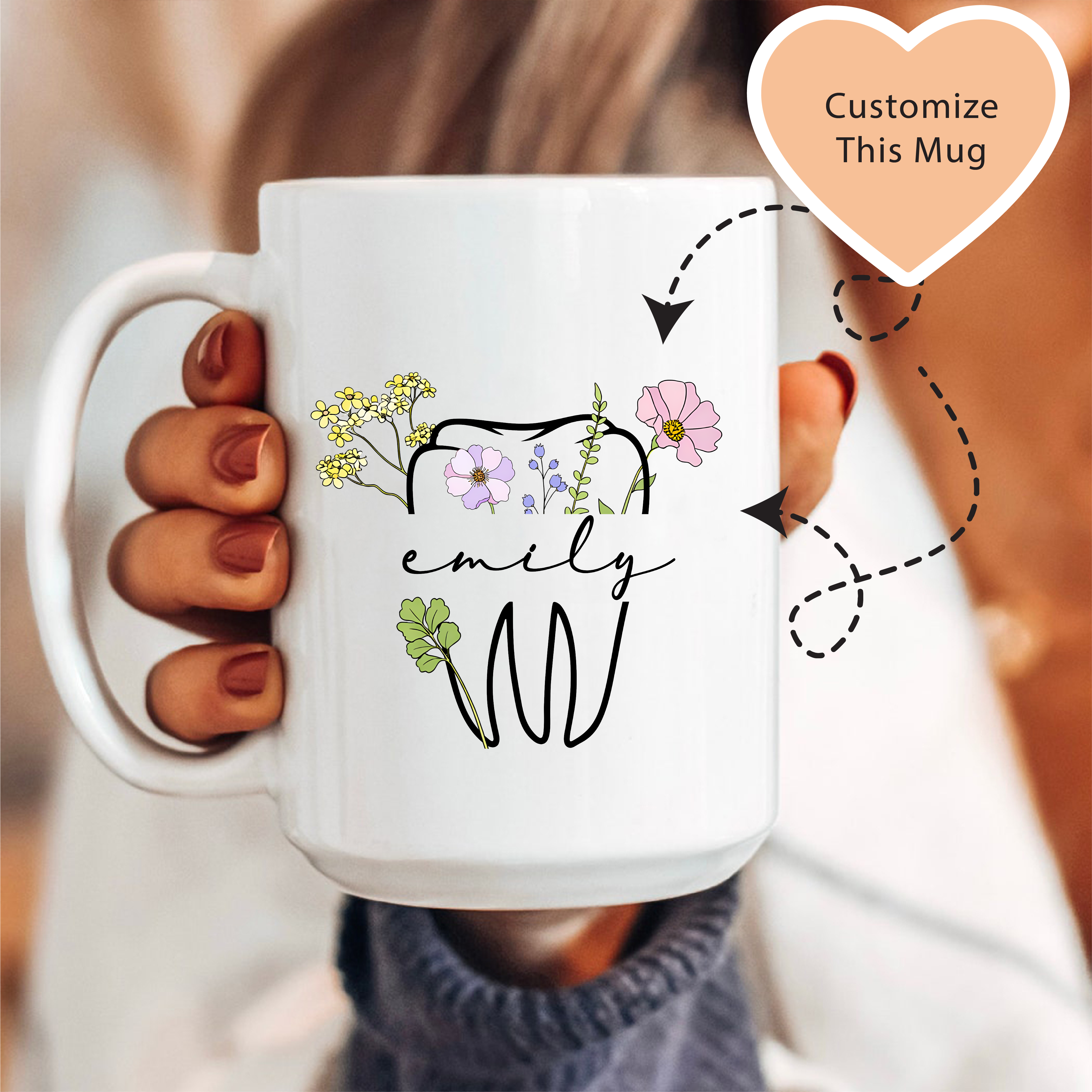 Personalized Dental Hygiene Mug
