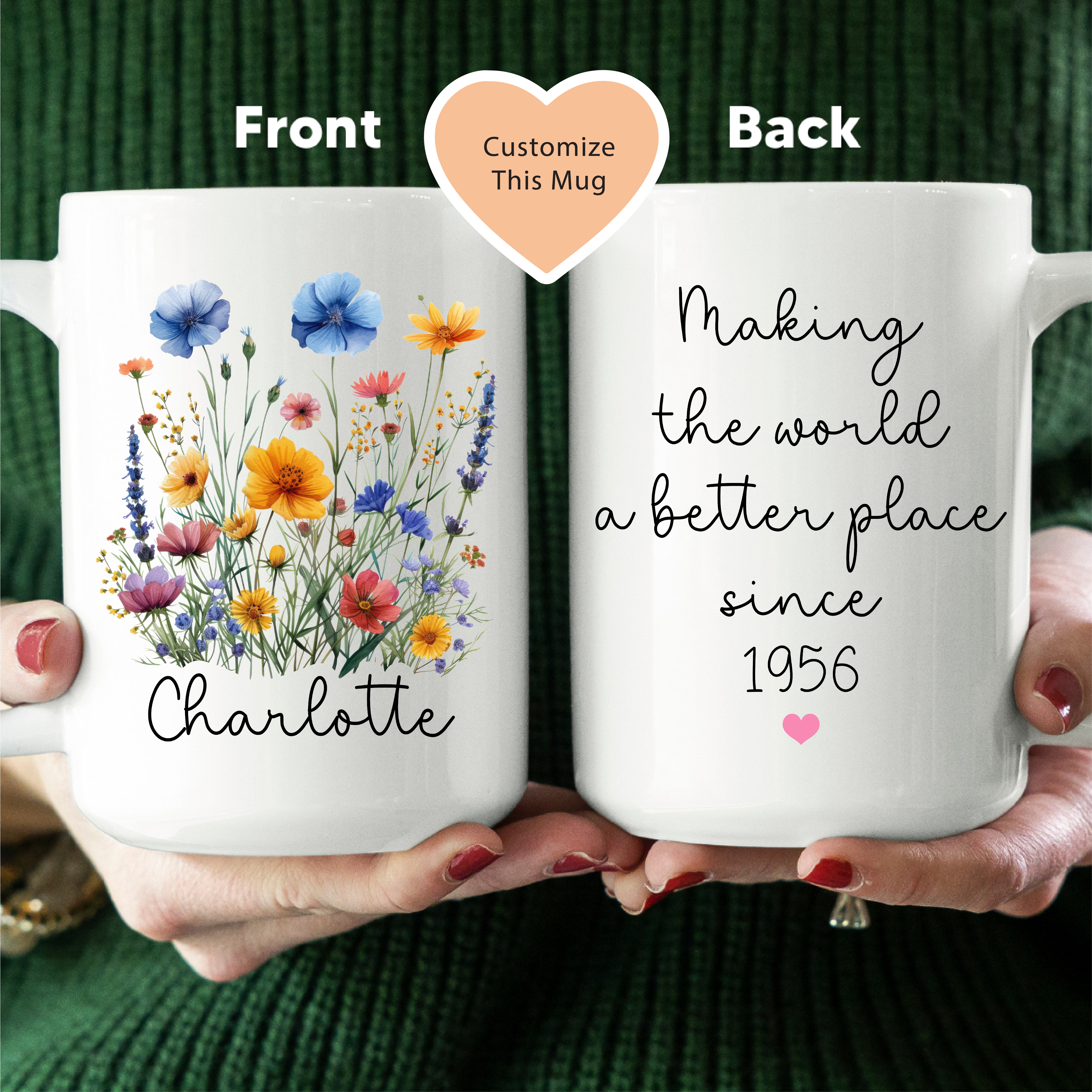 Personalized 70th Birthday Mug