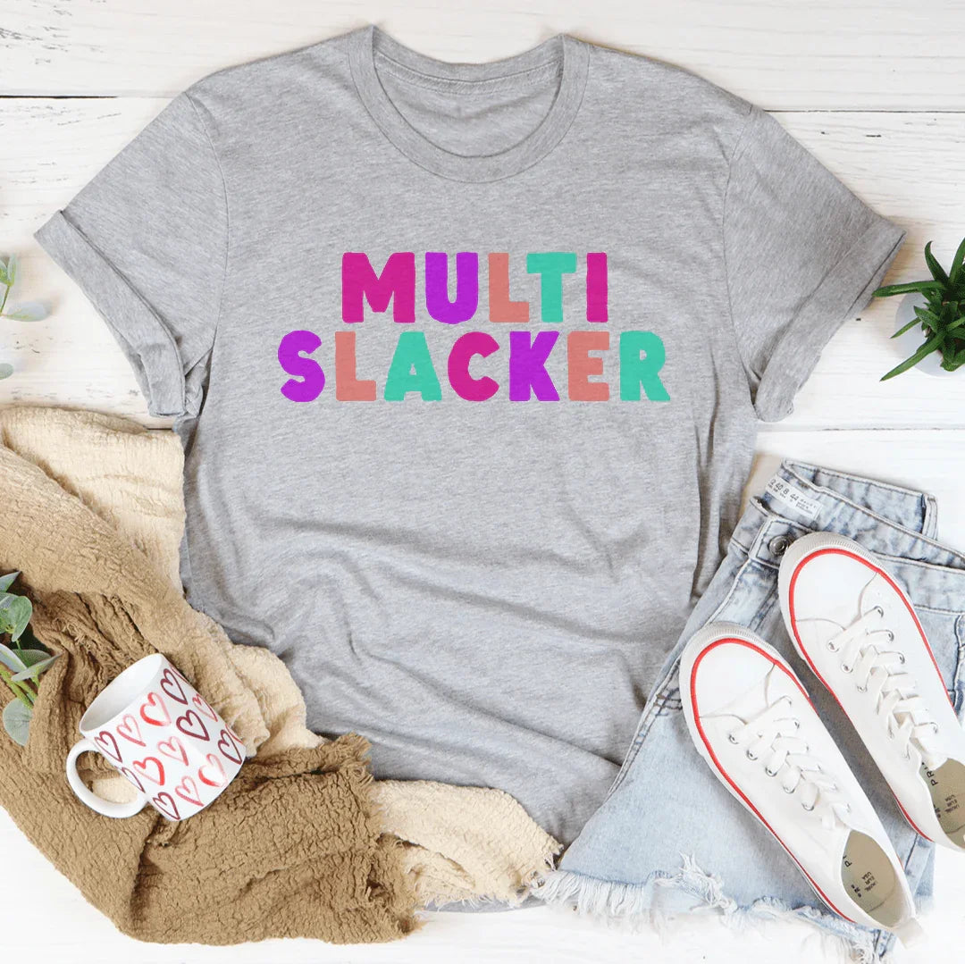 Multi Slacker Tee Athletic Heather / S Peachy Sunday T-Shirt