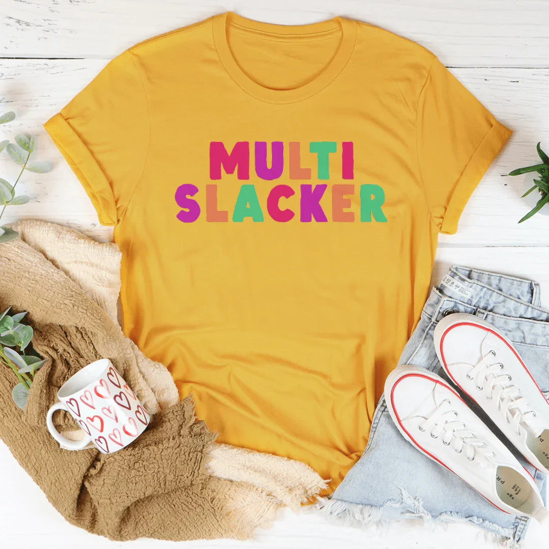 Multi Slacker Tee Mustard / S Peachy Sunday T-Shirt
