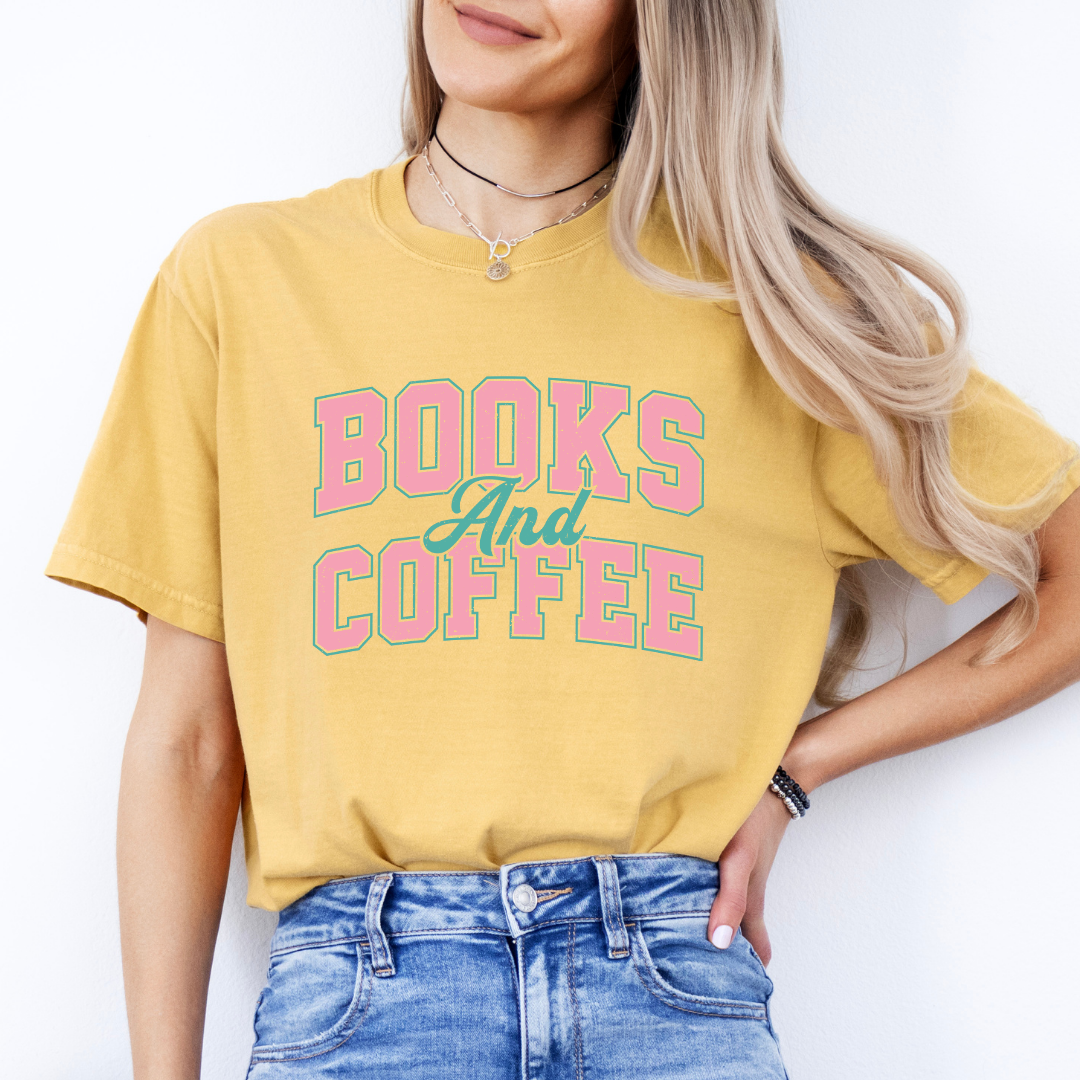 Books And Coffee Tee
