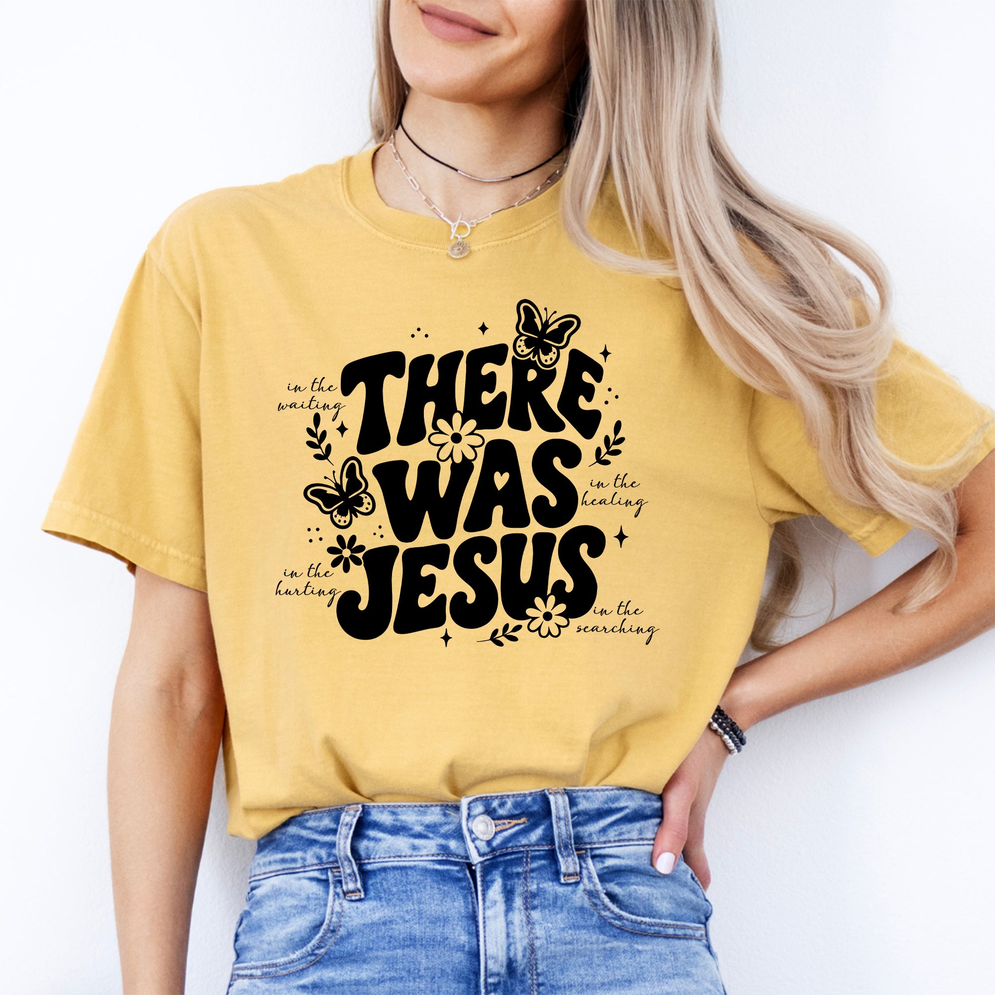 Retro-T-Shirt „There Was Jesus“