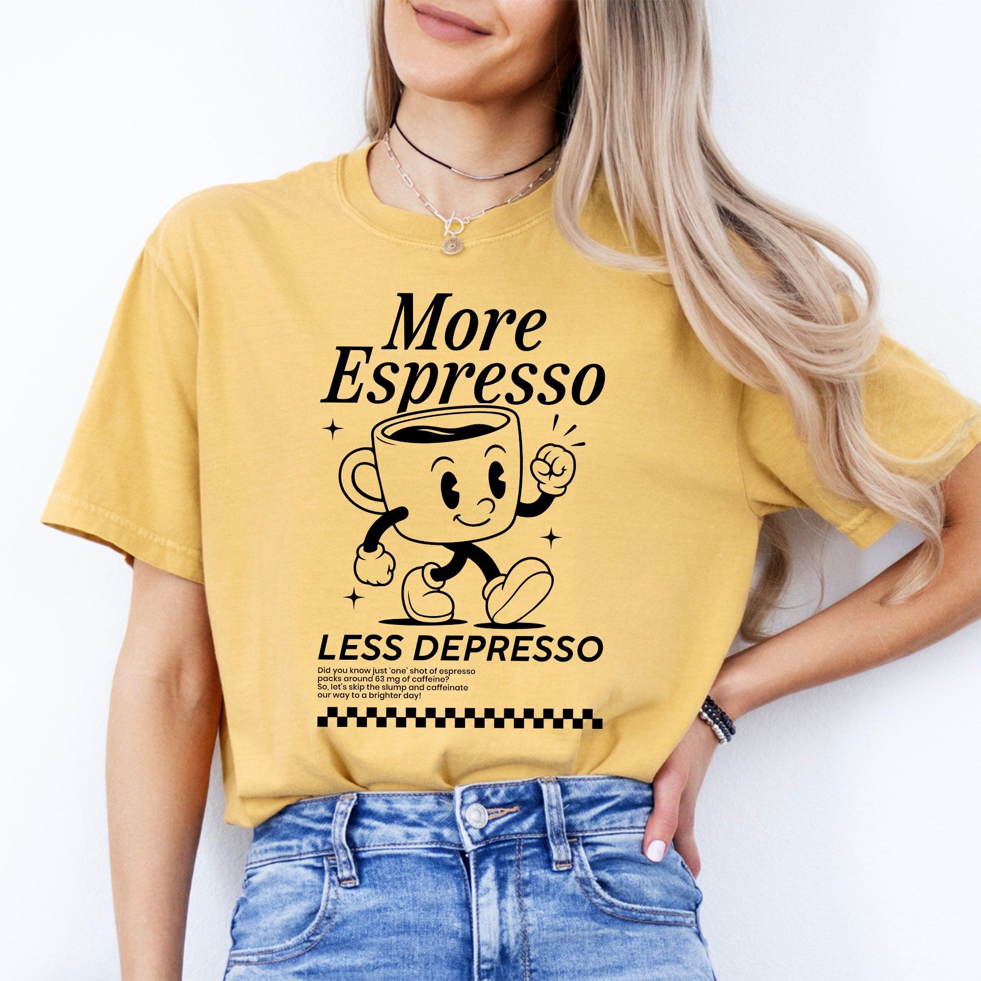 Camiseta «Más espresso, menos depresión»