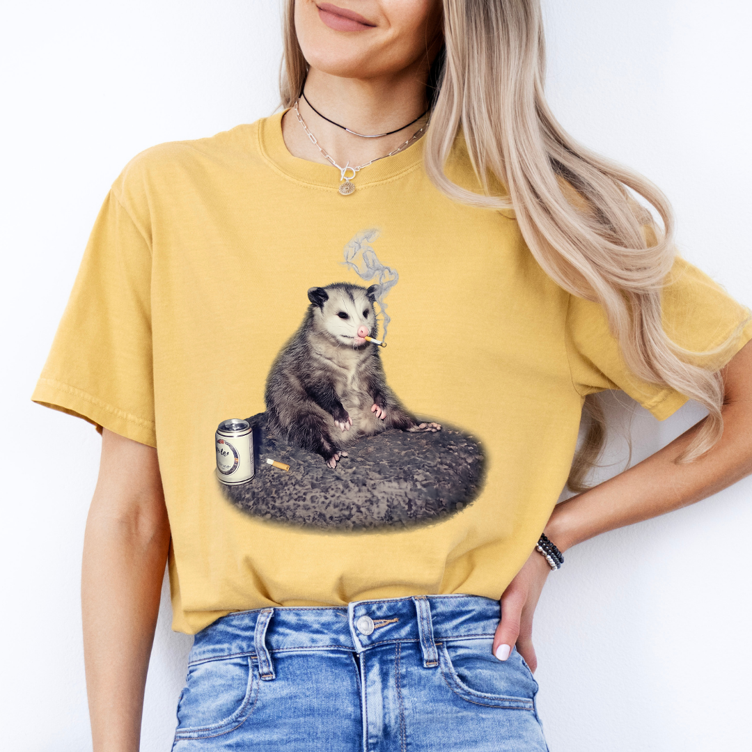 Smoking Possum Meme Tee