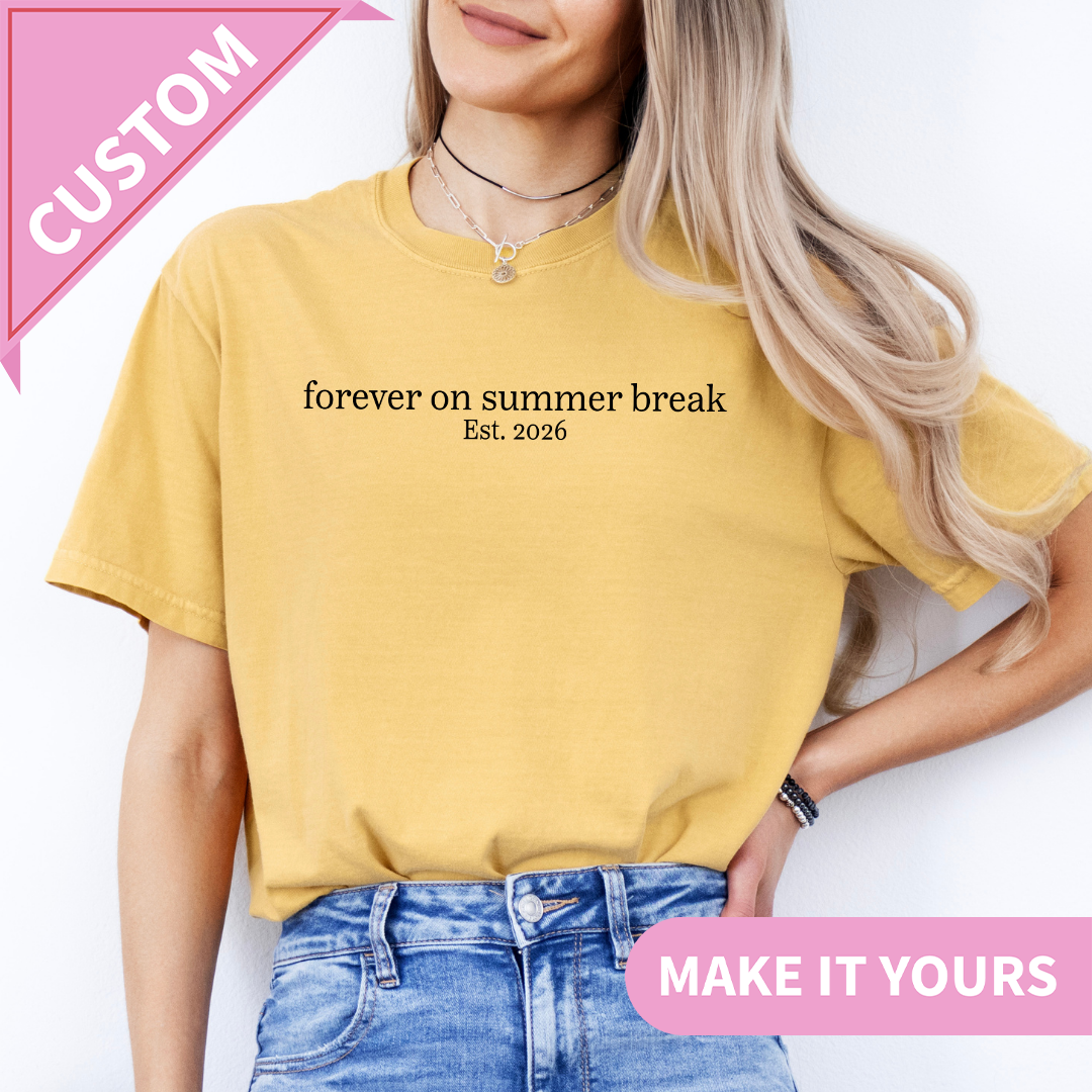 Personalized Forever On Summer Break Tee