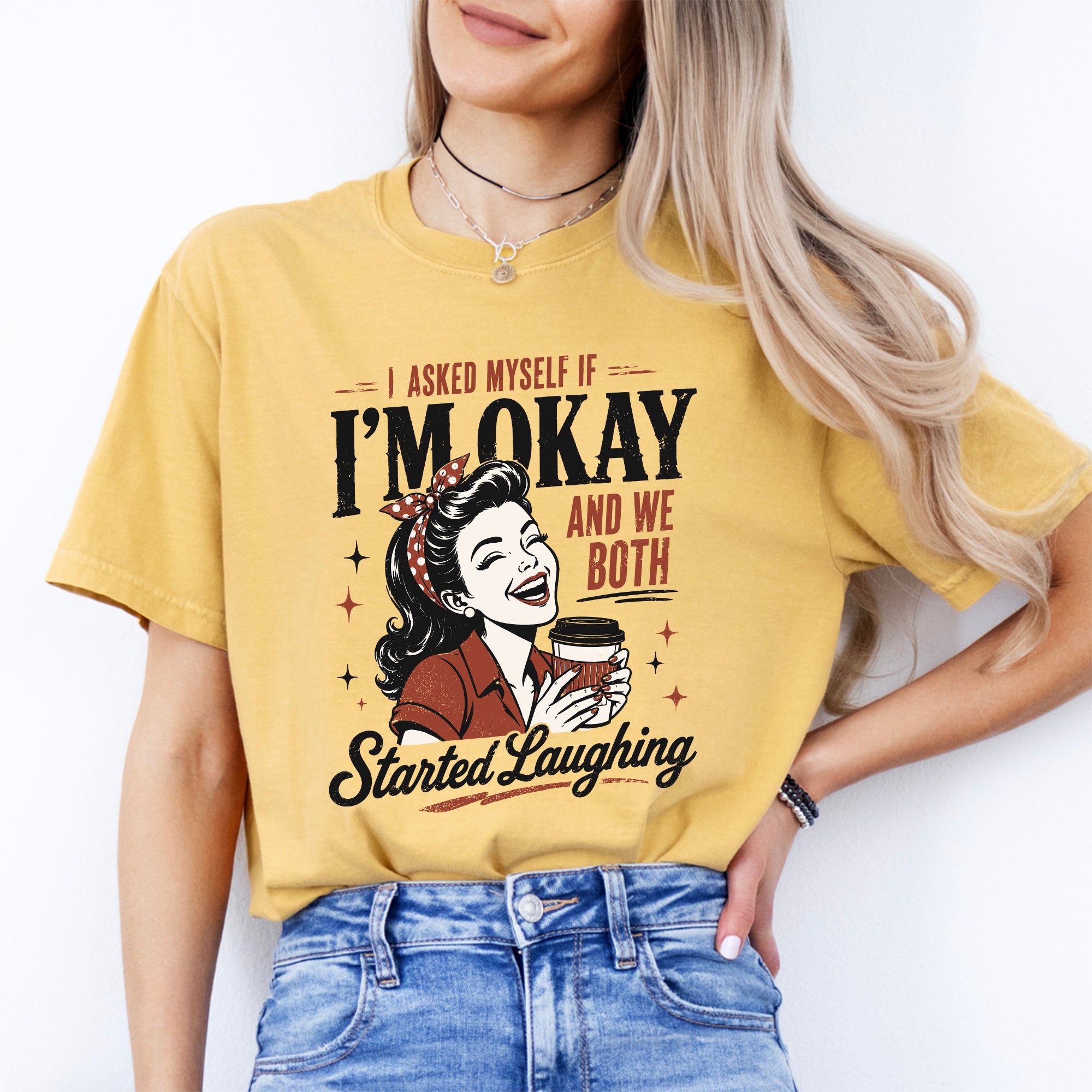 T-Shirt „Ich habe mich gefragt, ob es mir gut geht“
