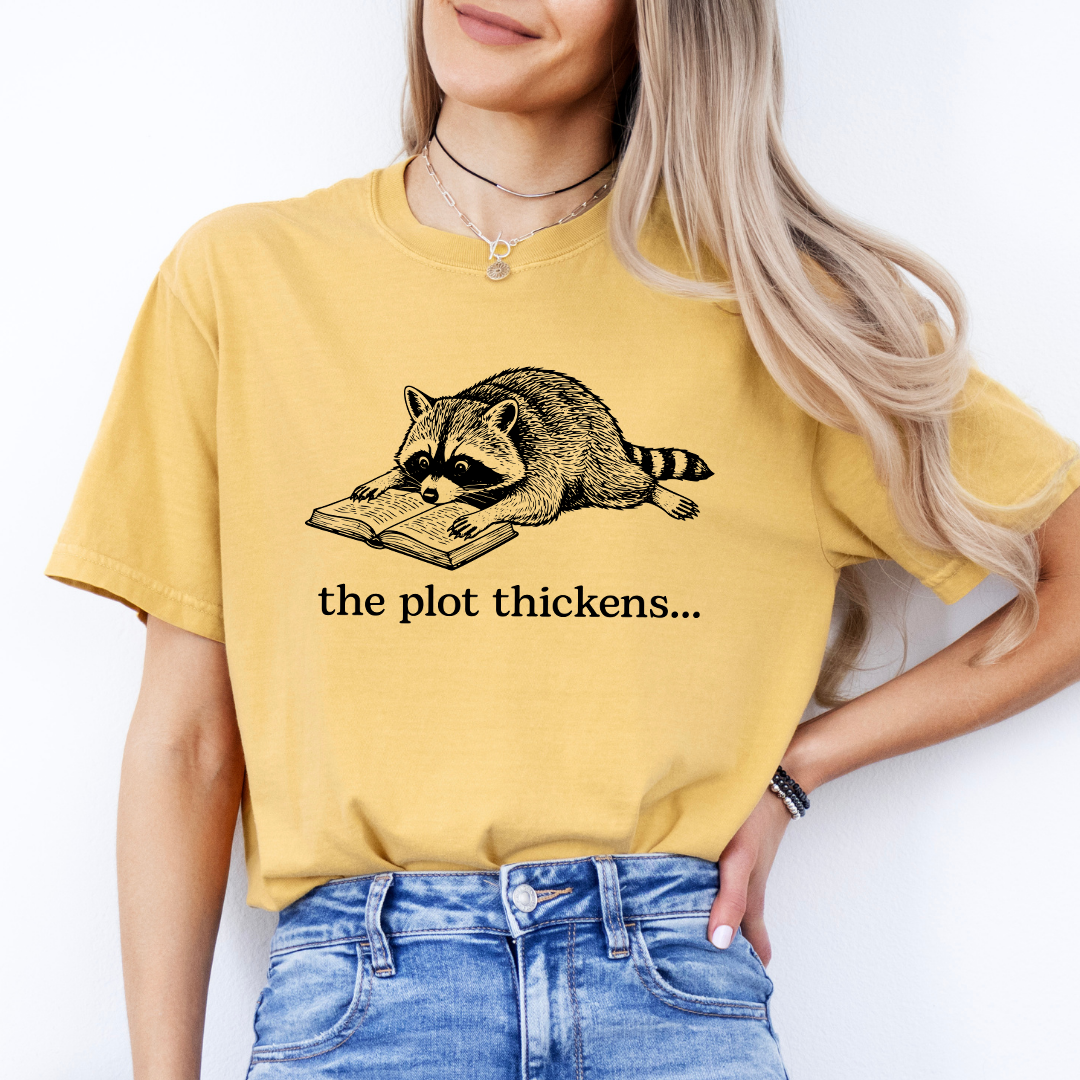 The Plot Thickens Bookish Rocoon Tee