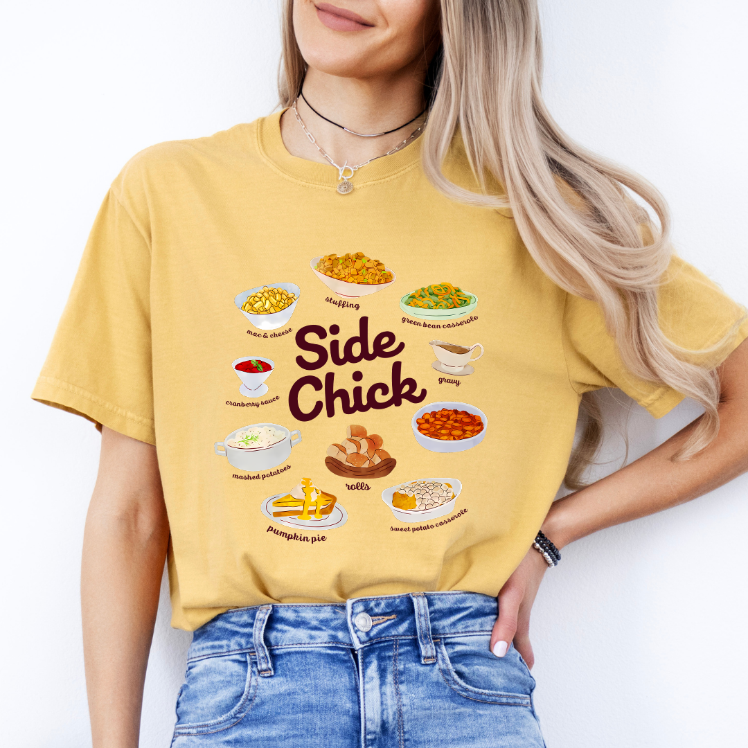 Side Chick Funny Thanksgiving Tee