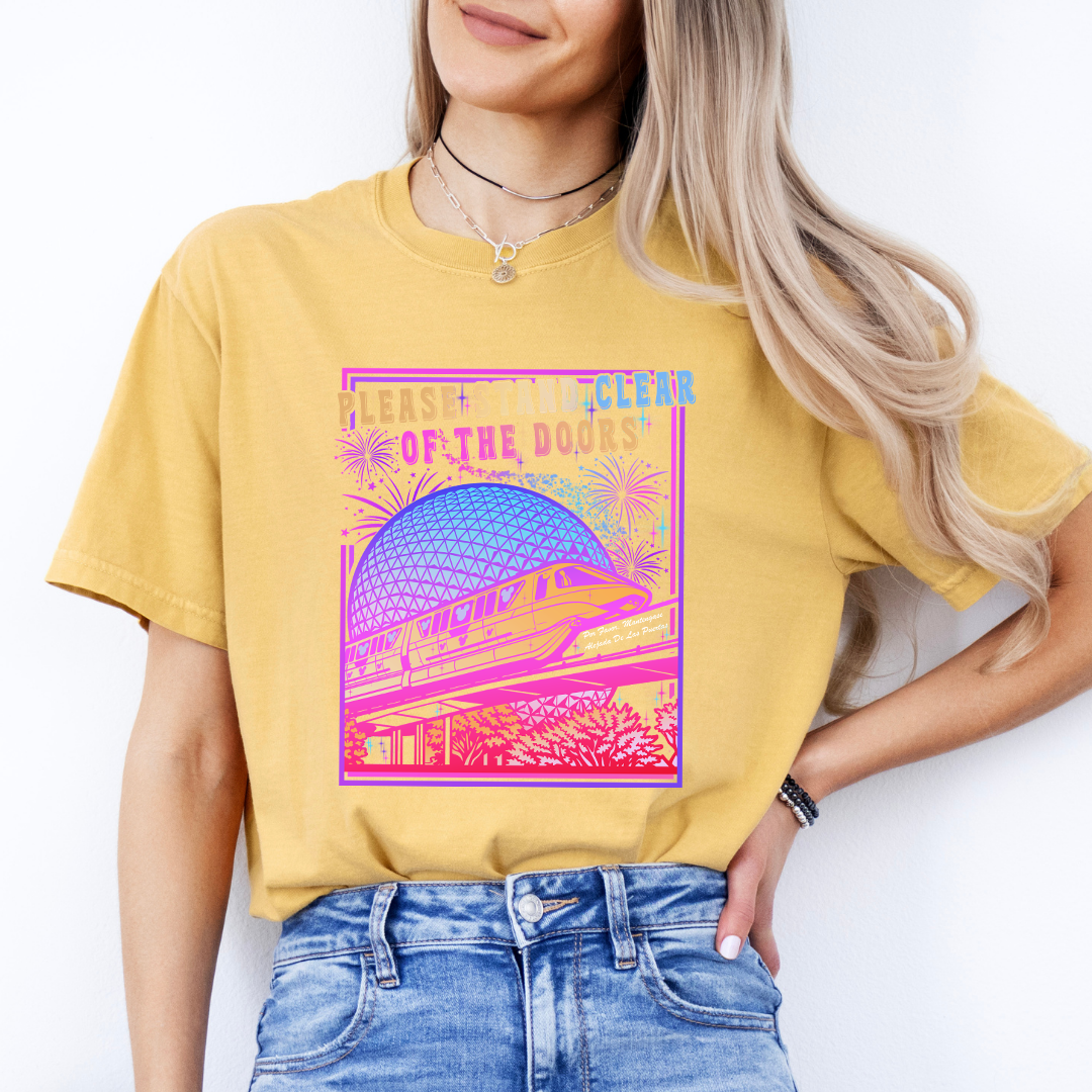 Retro Please Stand Clear of the Doors Tee