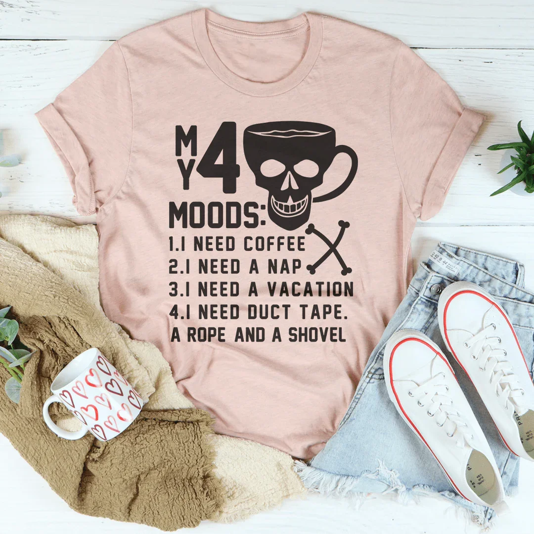 My 4 Moods Tee Heather Prism Peach / S Peachy Sunday T-Shirt