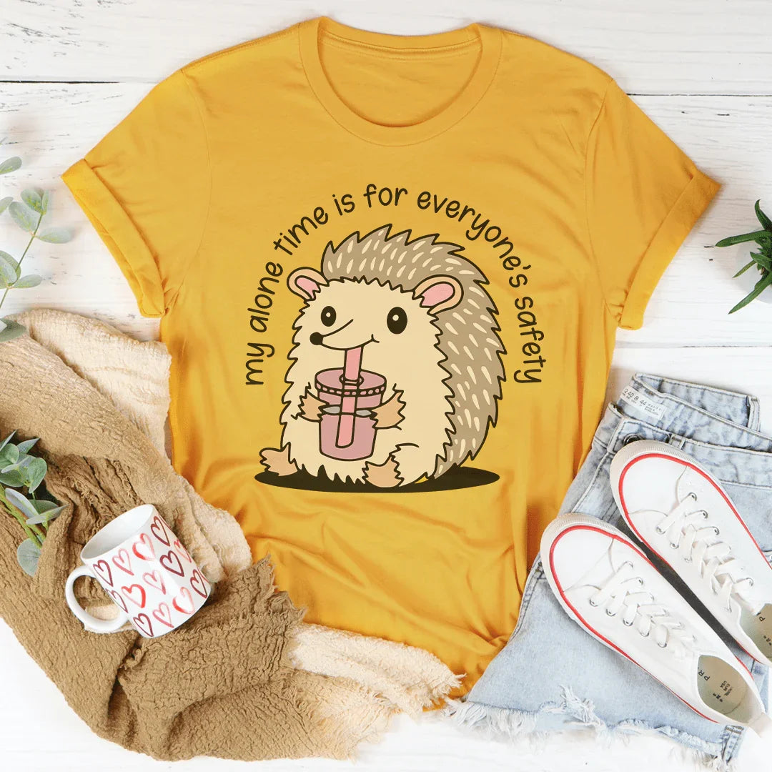 My Alone Time Is For Everyone’s Safety Tee Mustard / S Peachy Sunday T-Shirt