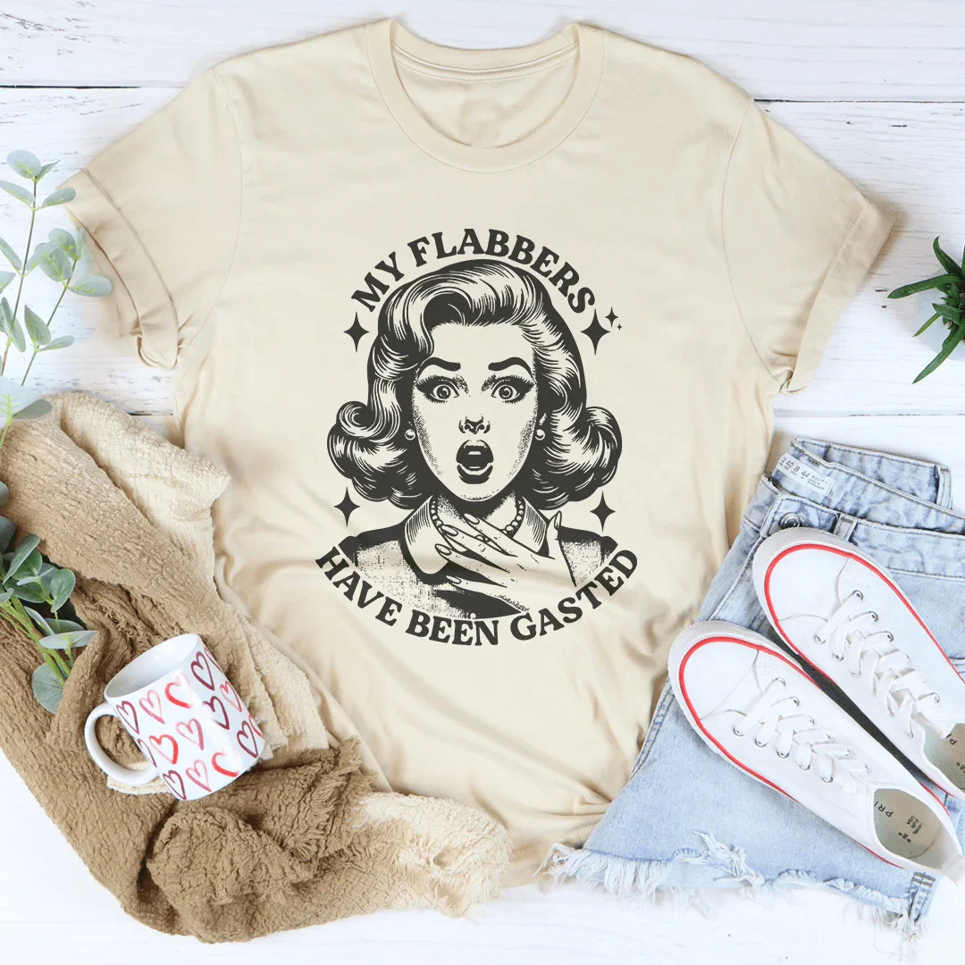 My Flabbers Have Been Gasted Tee Soft Cream / S Peachy Sunday T-Shirt
