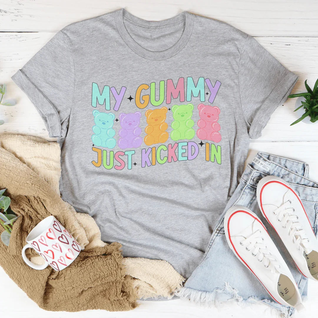 My Gummy Just Kicked In Tee Athletic Heather / S Peachy Sunday T-Shirt