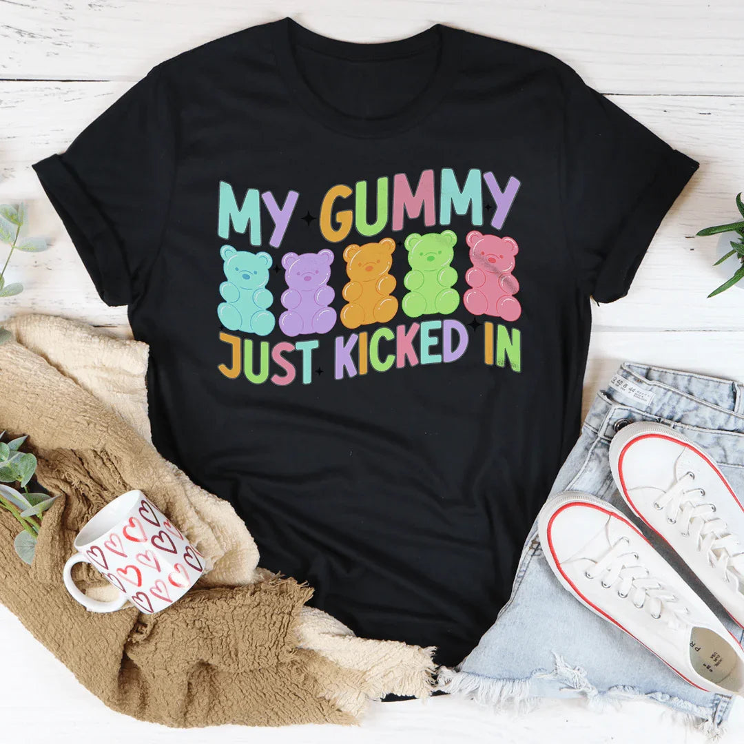 My Gummy Just Kicked In Tee Black Heather / S Peachy Sunday T-Shirt