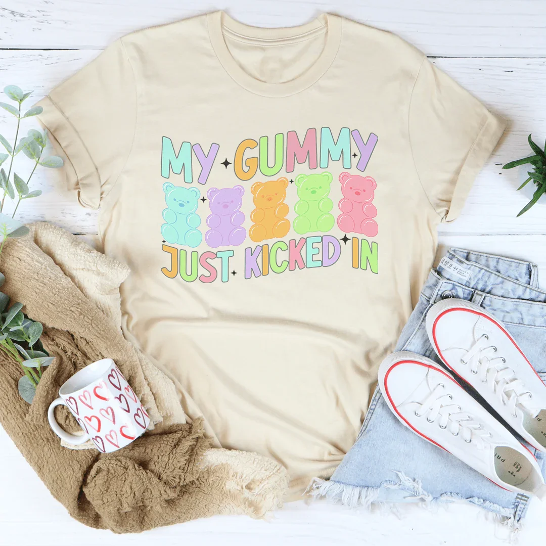 My Gummy Just Kicked In Tee Soft Cream / S Peachy Sunday T-Shirt