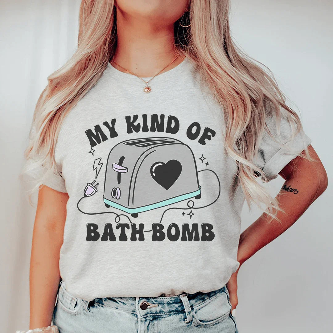 My Kind Of Bath Bomb Tee Athletic Heather / S Peachy Sunday T-Shirt
