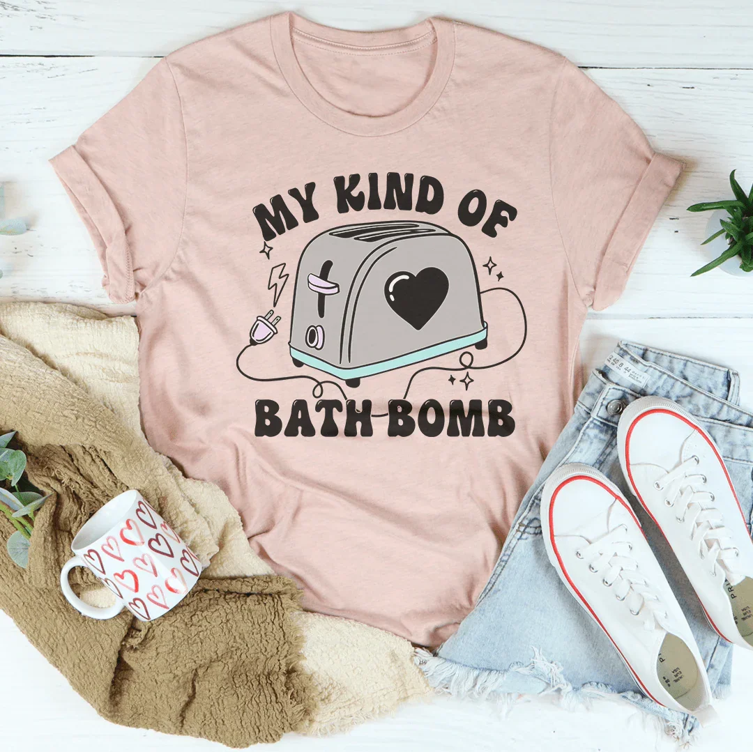 My Kind Of Bath Bomb Tee Heather Prism Peach / S Peachy Sunday T-Shirt
