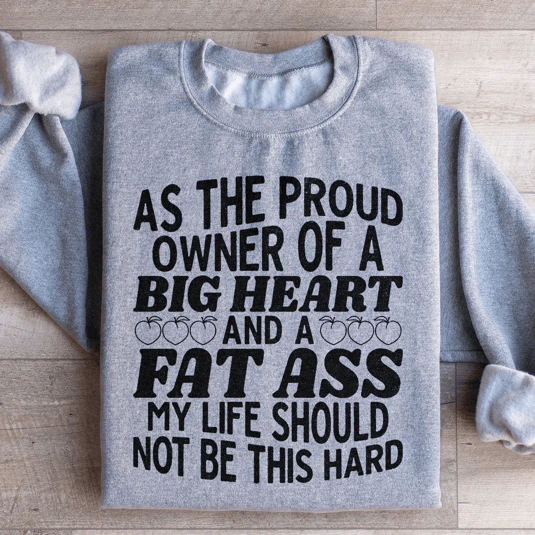 My Life Should Not Be This Hard Sweatshirt Sport Grey / S Peachy Sunday T-Shirt