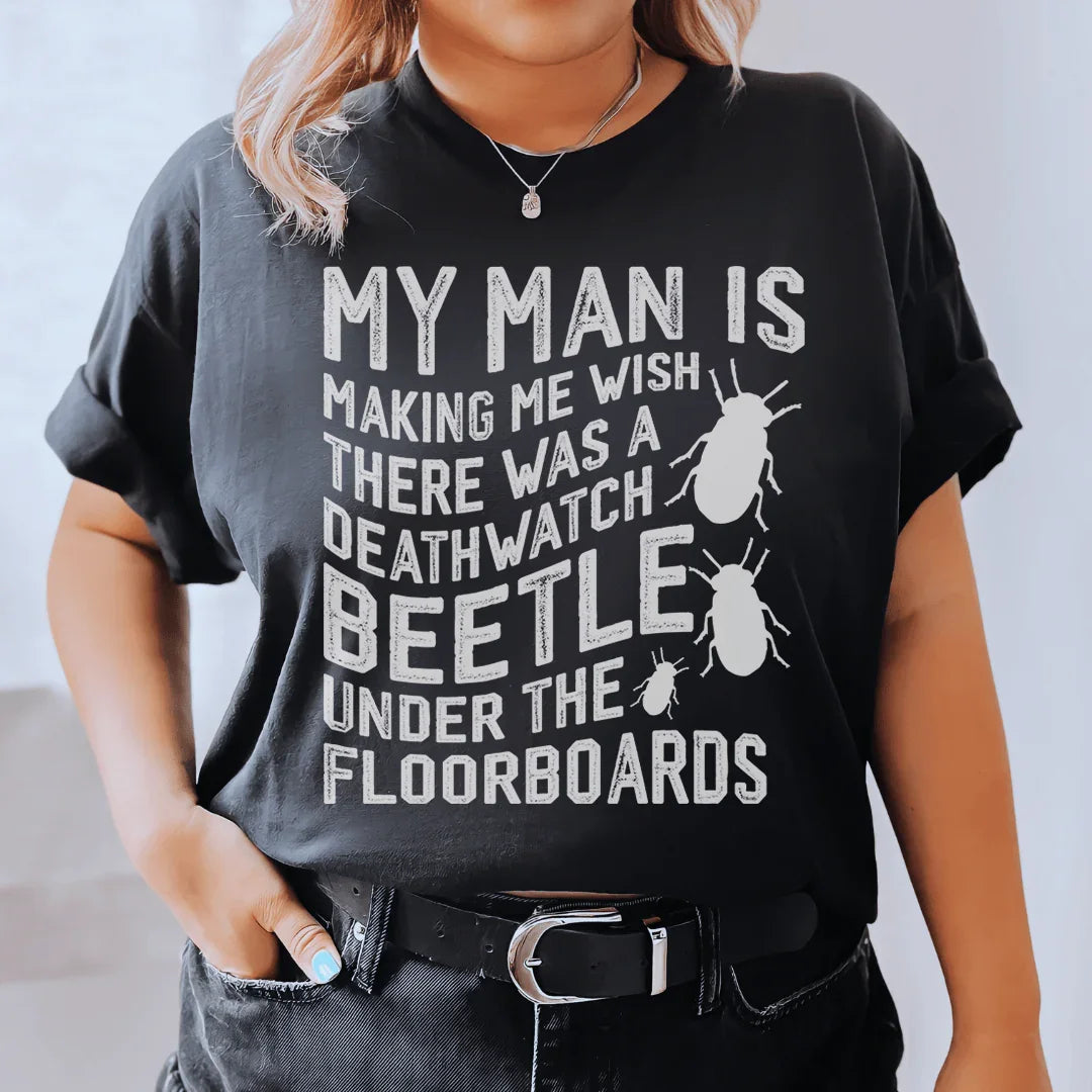 My Man Is Making Me Wish Tee Black Heather / S Peachy Sunday T-Shirt