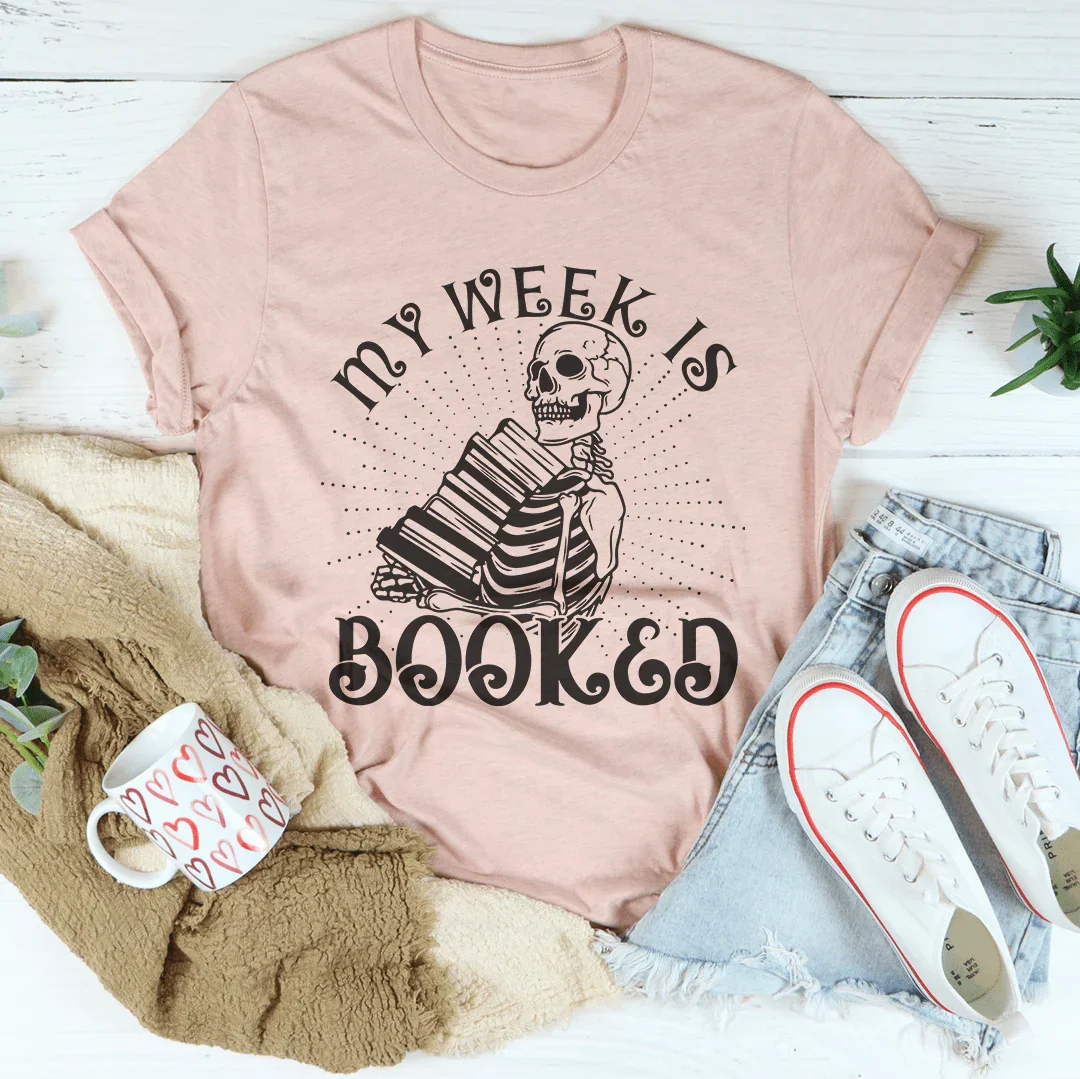 My Week Is Booked Tee Heather Prism Peach / S Peachy Sunday T-Shirt